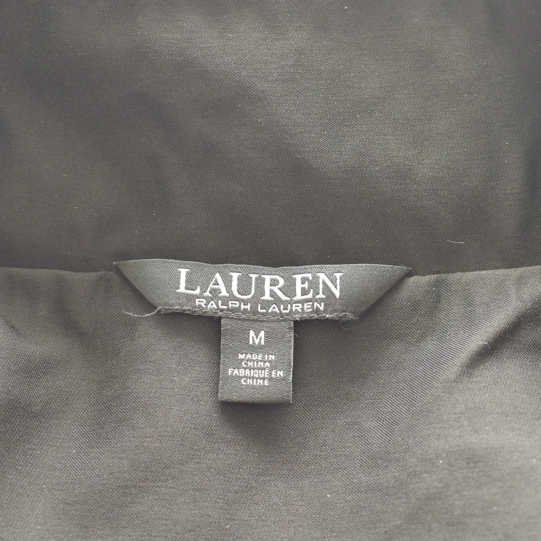 Ralph Lauren Black Hooded Parka Jacket Gold Hardware Size M Lauren series Belted - 3