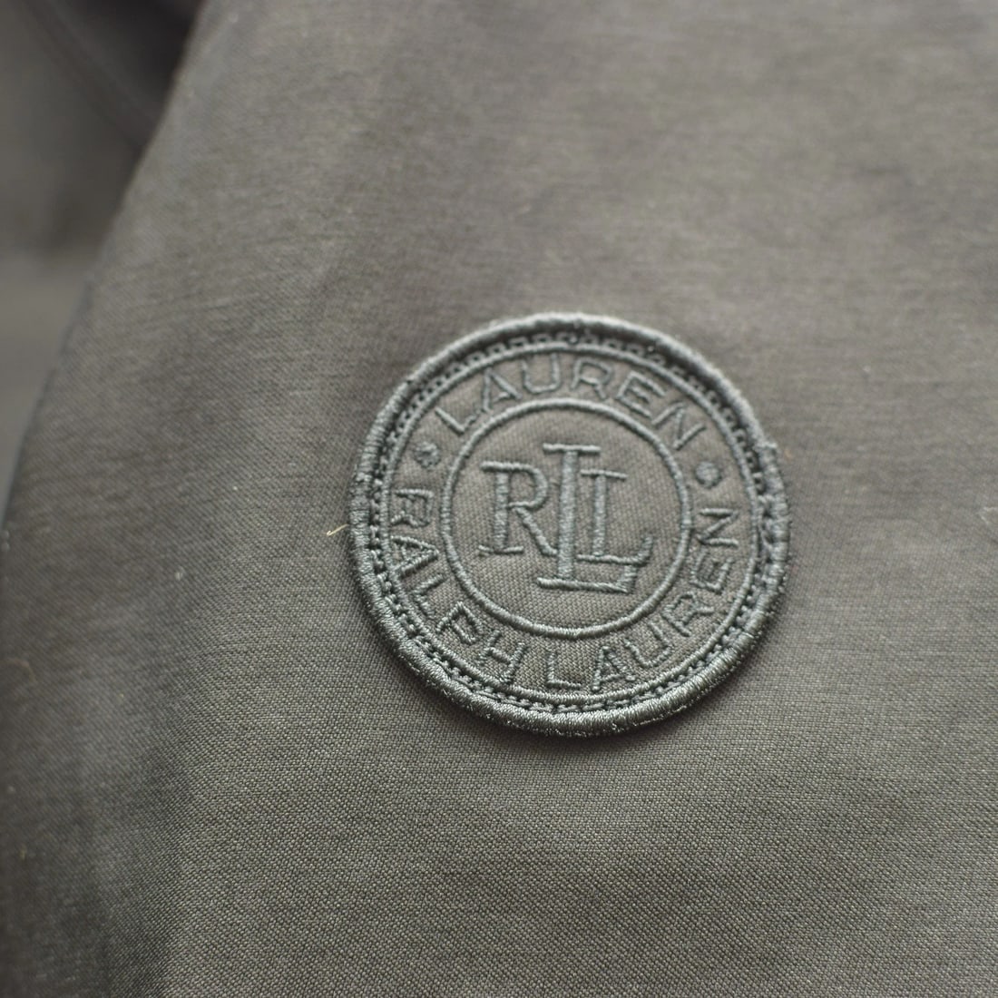 Ralph Lauren Black Hooded Parka Jacket Gold Hardware Size M Lauren series Belted - 7