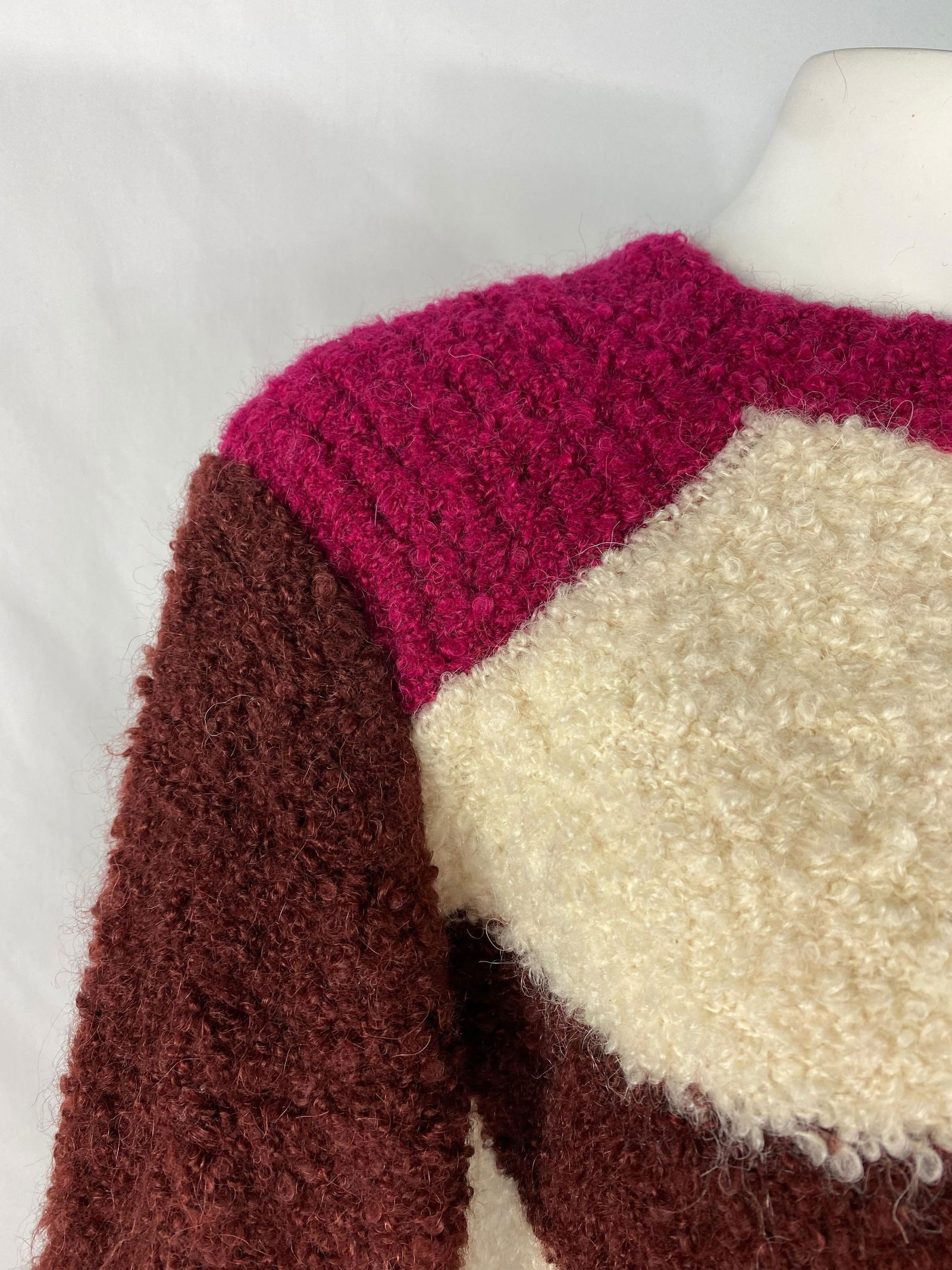 Isabel Marant Multicolor Mohair Pullover Sweater, Size 38 - 4