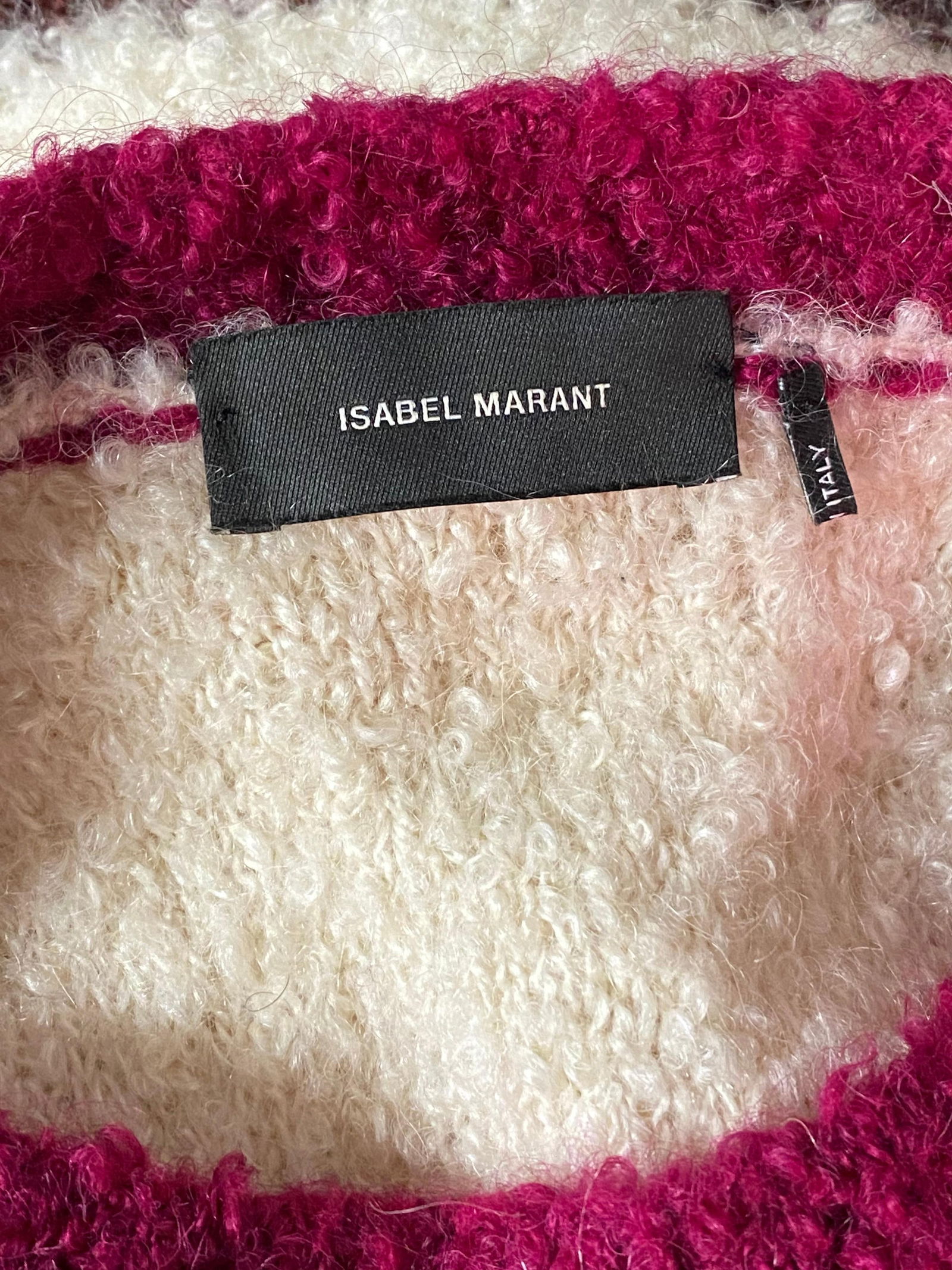 Isabel Marant Multicolor Mohair Pullover Sweater, Size 38 - 5