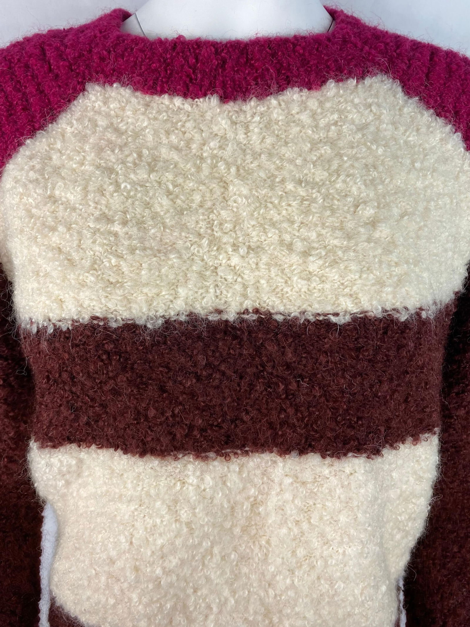 Isabel Marant Multicolor Mohair Pullover Sweater, Size 38 - 8