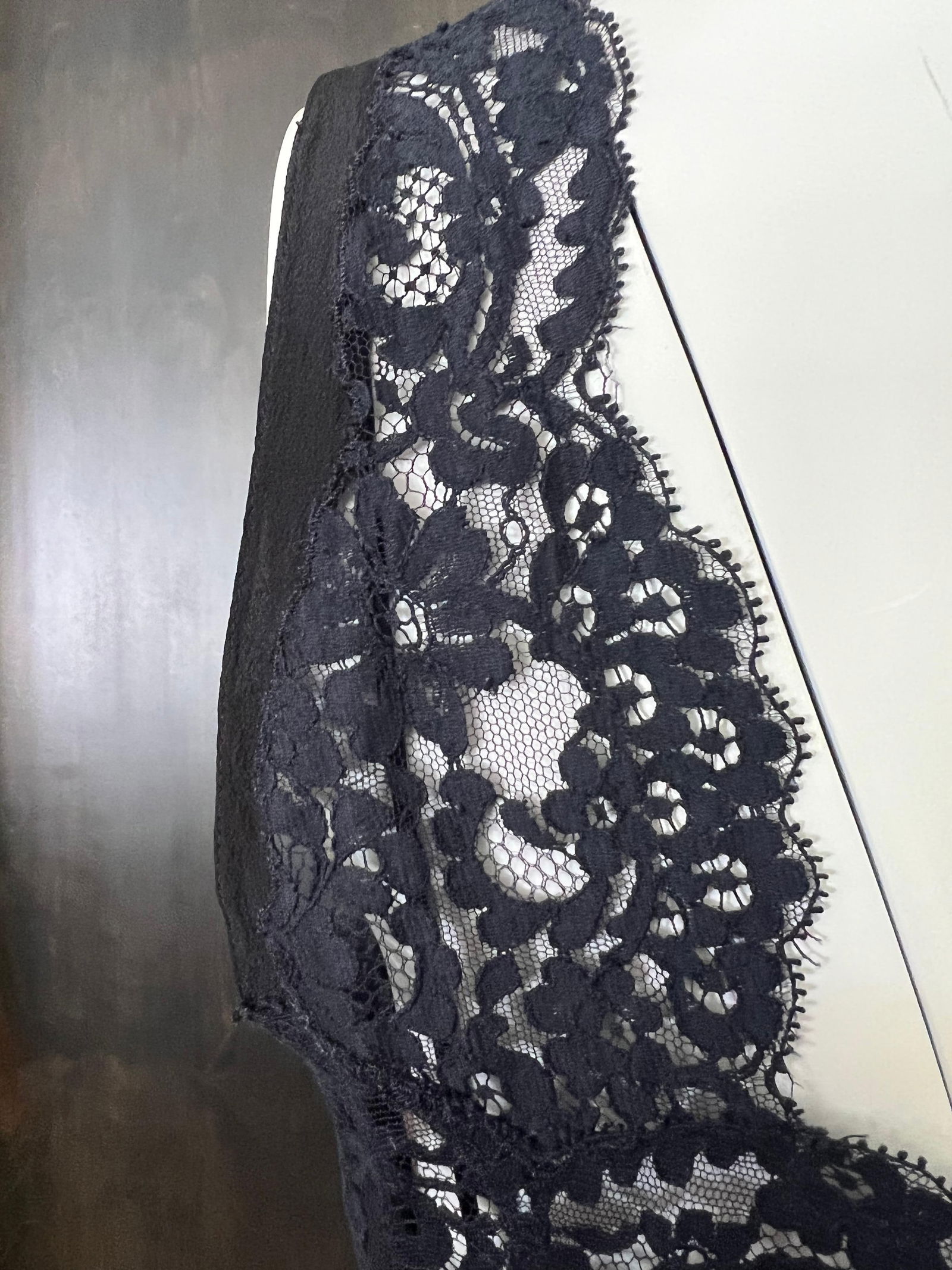 Chloe Navy and Black Tank Top Blouse, Size 38 - 10