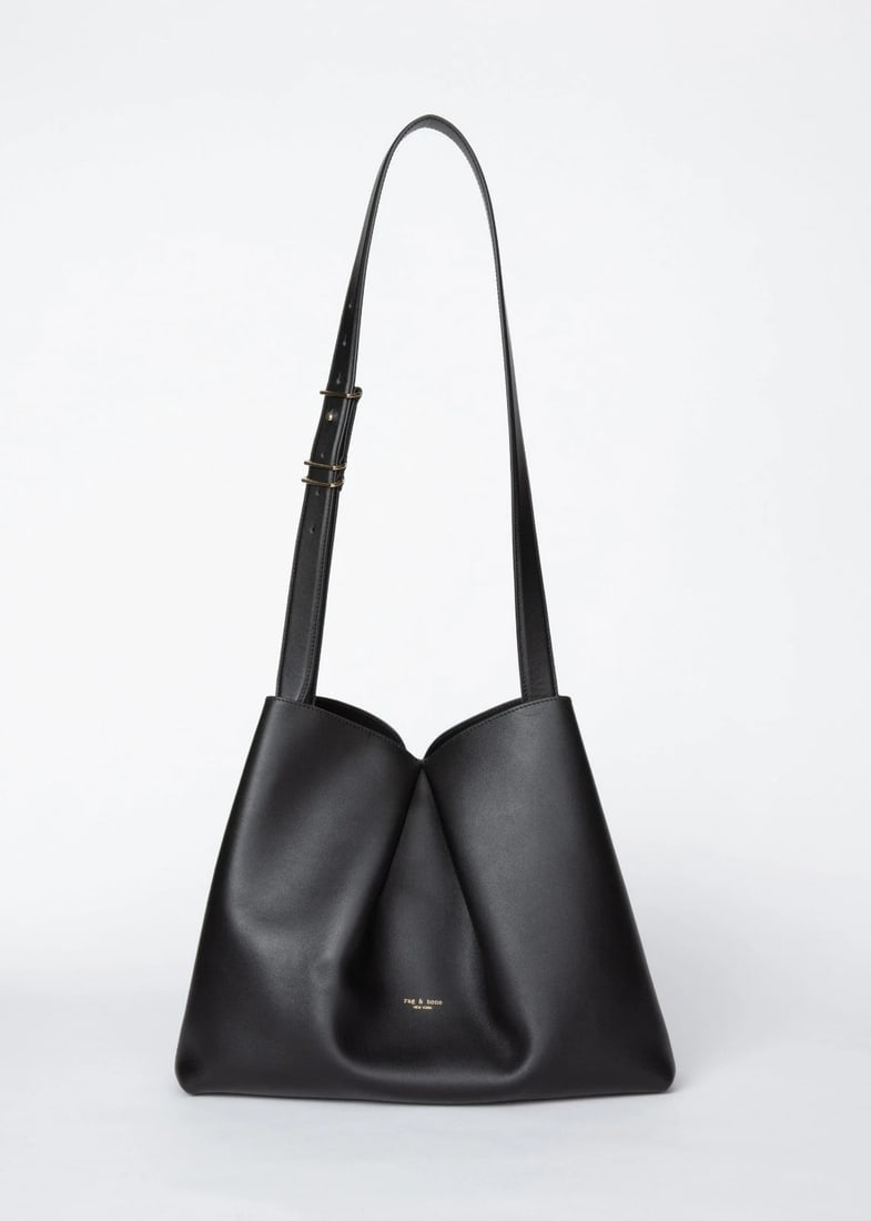 Rag & Bone Woman's Bloom Large Black Calf Leather Crossbody & Shoulder Bag: Title:Rag & Bone Woman's Bloom Large Black Calf Leather Crossbody & Shoulder BagDescription:Rag & Bone Woman's Bloom Large Black Calf Leather Crossbody & Shoulder Bag This authentic rag & bone Bloom