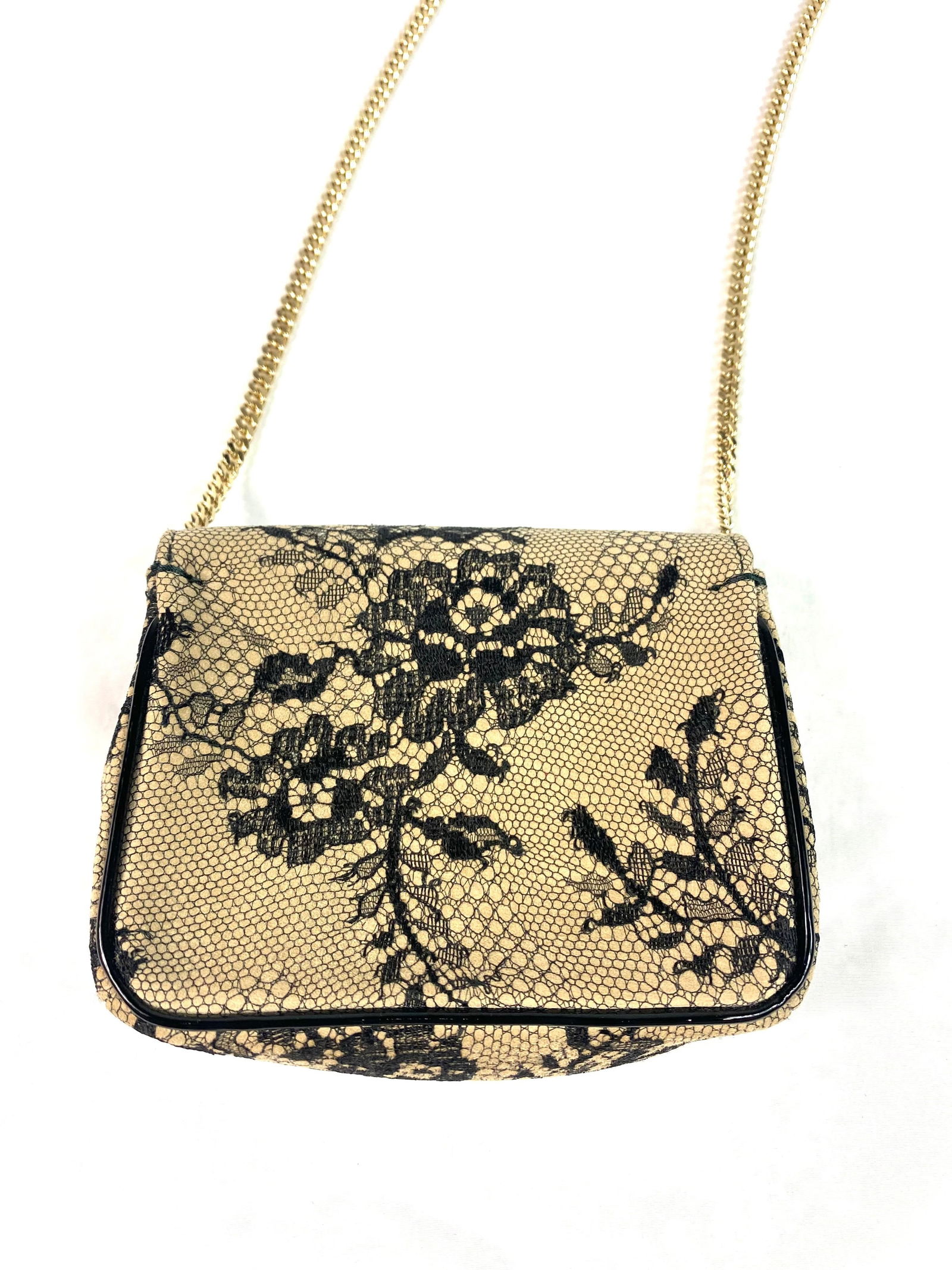 Jimmy Choo Leather and Lace Crossbody Mini Handbag - 12