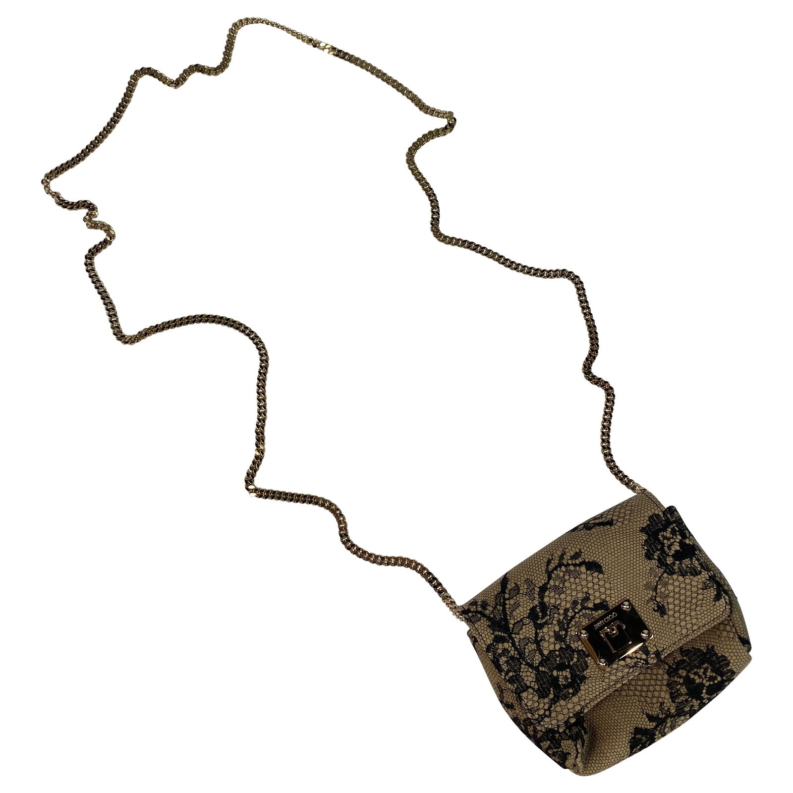 Jimmy Choo Leather and Lace Crossbody Mini Handbag - 18