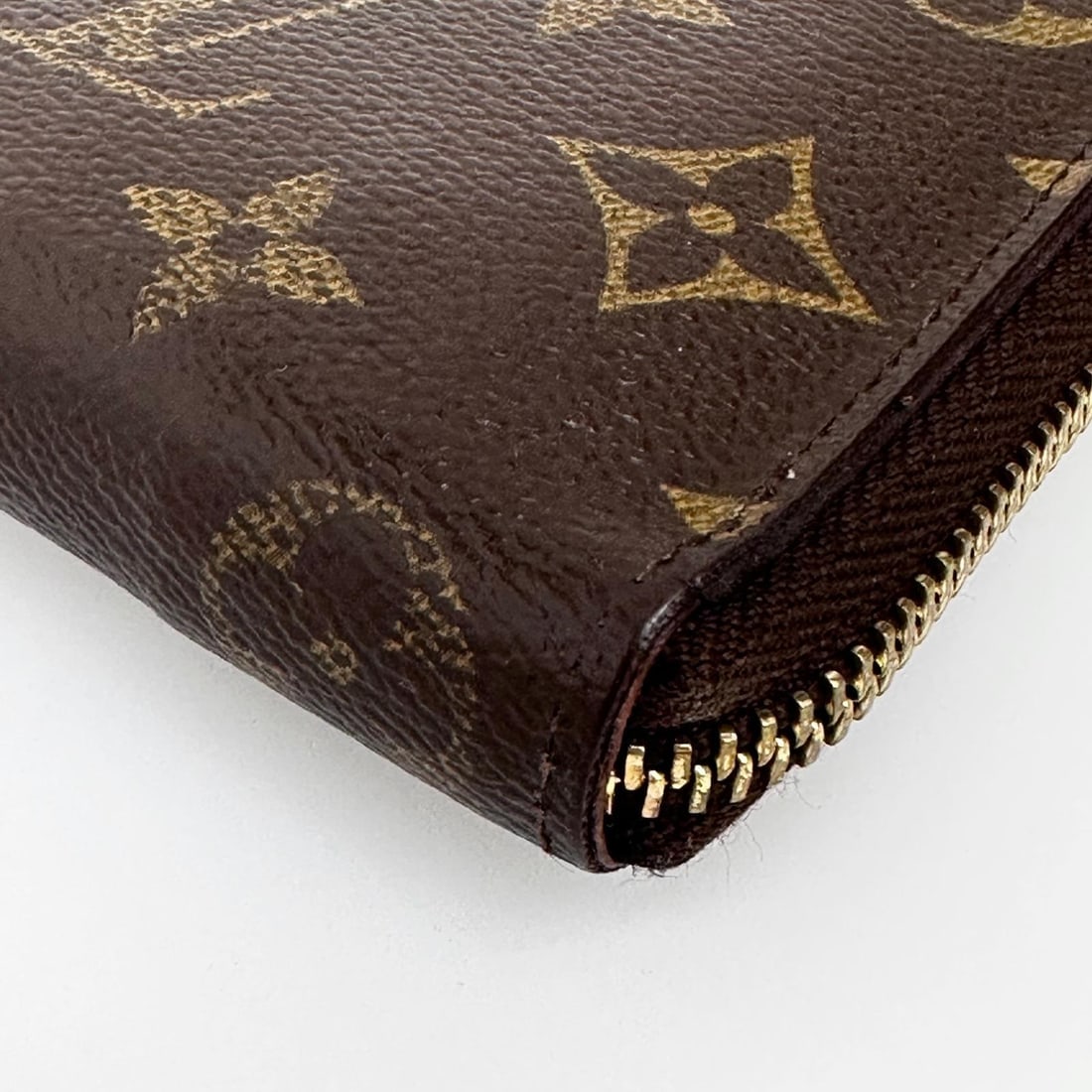 LOUIS VUITTON Zippé Clémence wallet in Monogram canvas and orange - 5