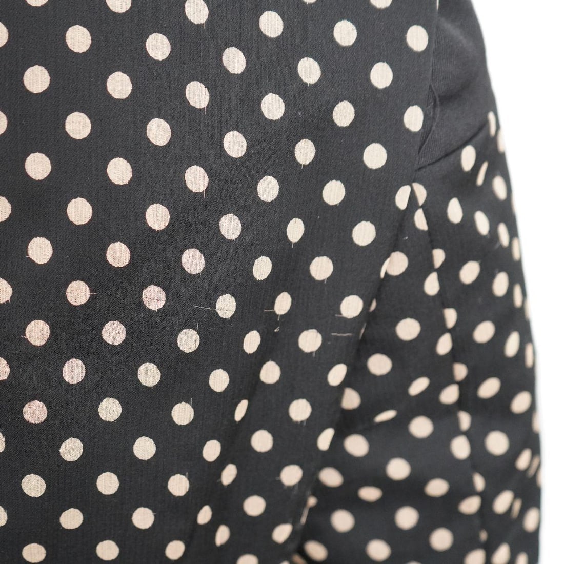 Issey Miyake Wool Silk Polka Dot Sequins Black Blazer sz 4 - 18