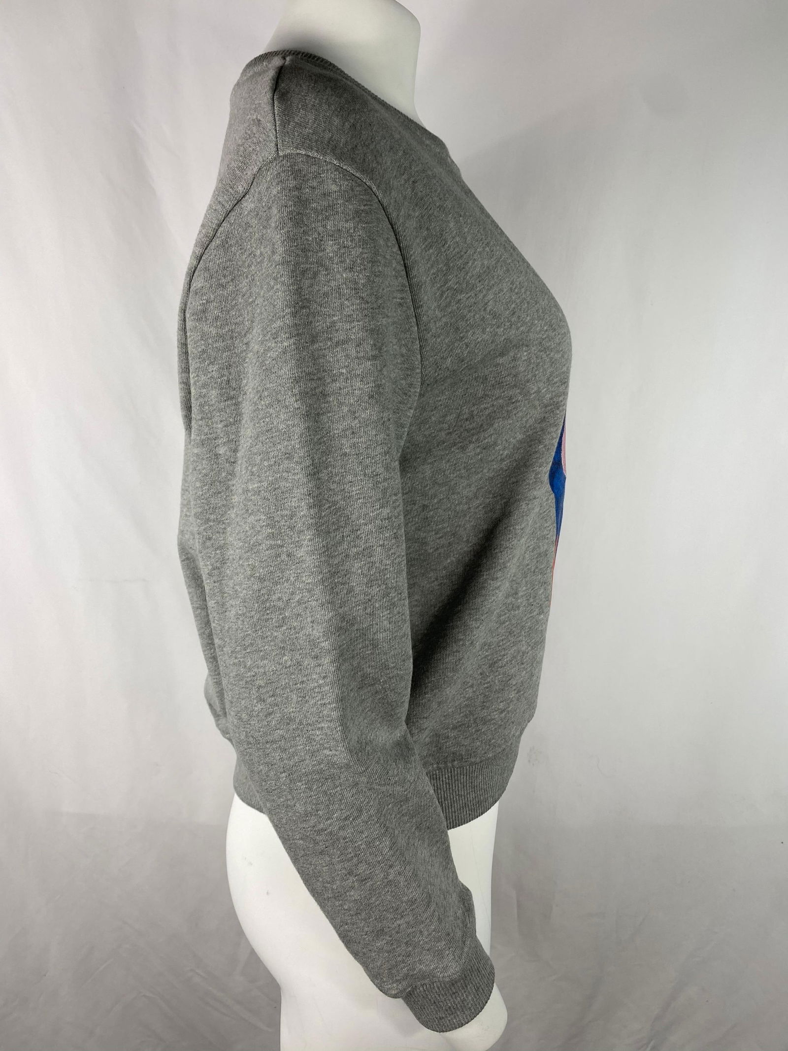 Carven Grey Sweatshirt Pullover Top, Size Medium - 10