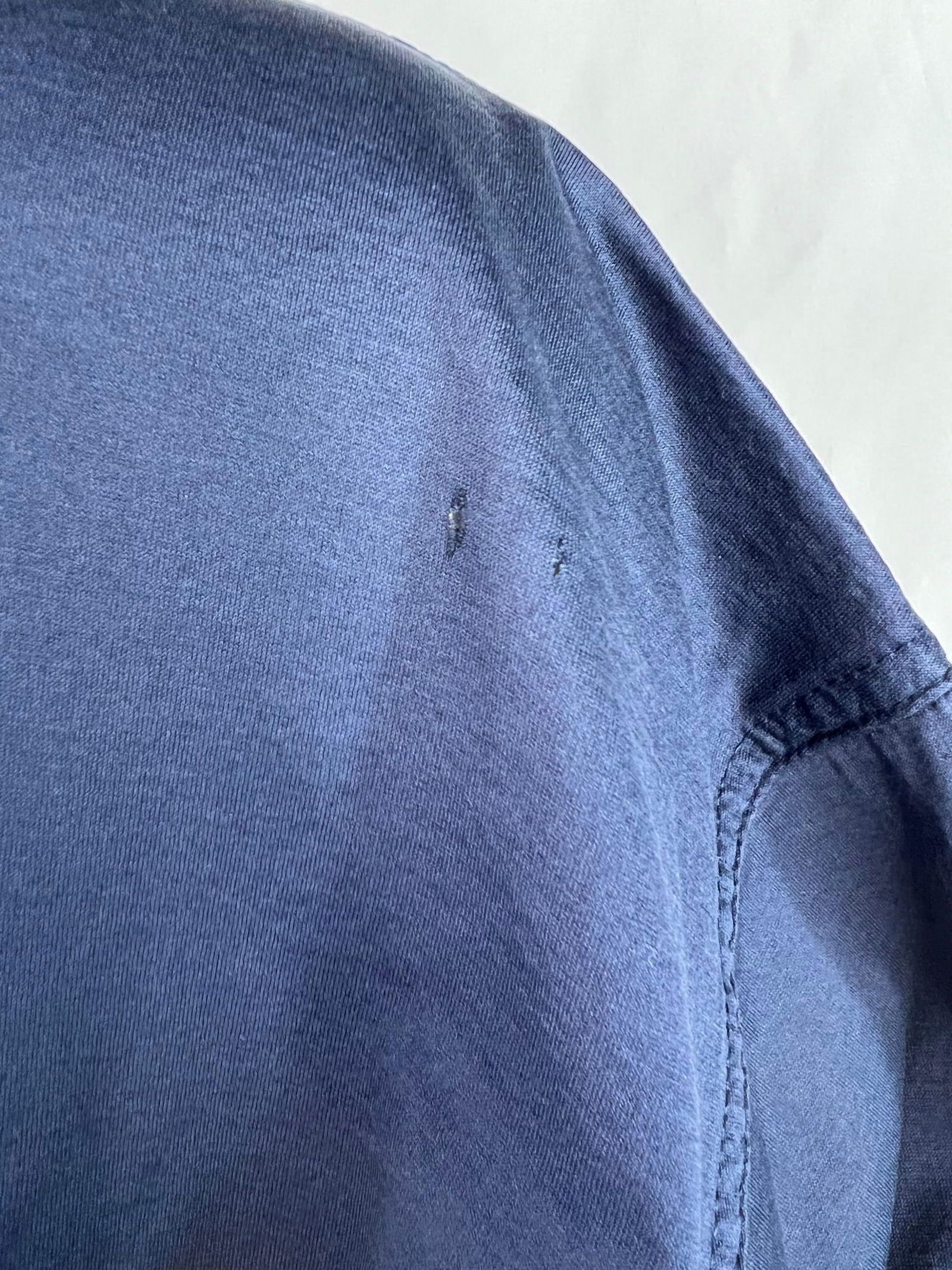 Vintage Versace Jeans Couture Navy Top, Size Large - 2