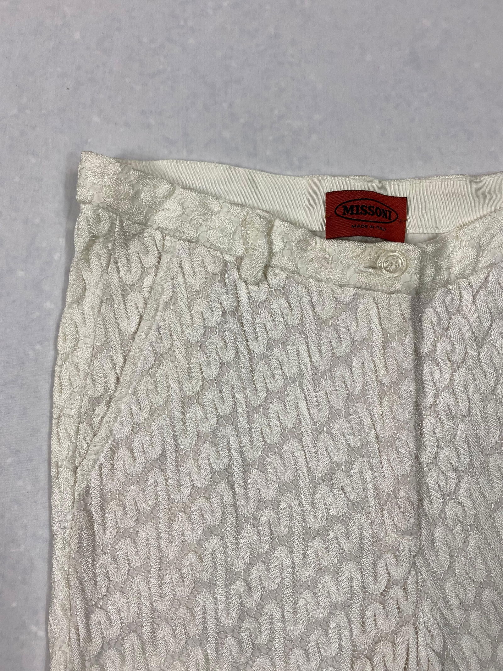Vintage Missoni White Capri Pants - 17