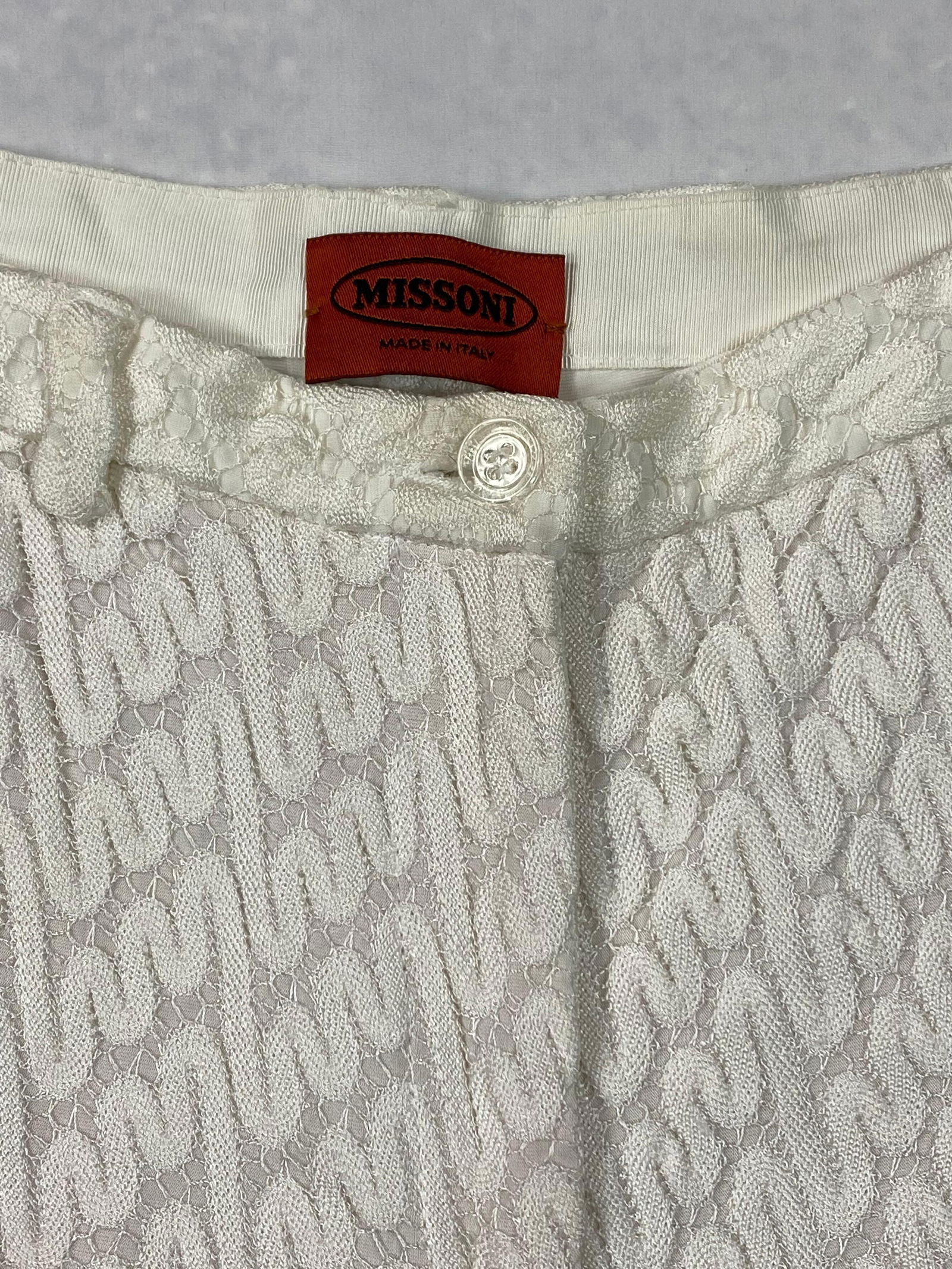 Vintage Missoni White Capri Pants - 19
