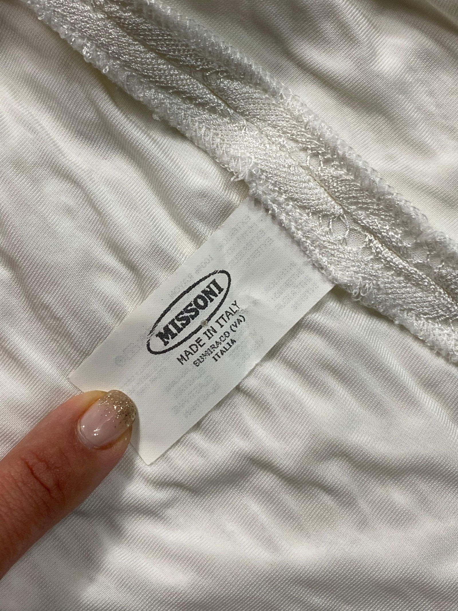 Vintage Missoni White Capri Pants - 5