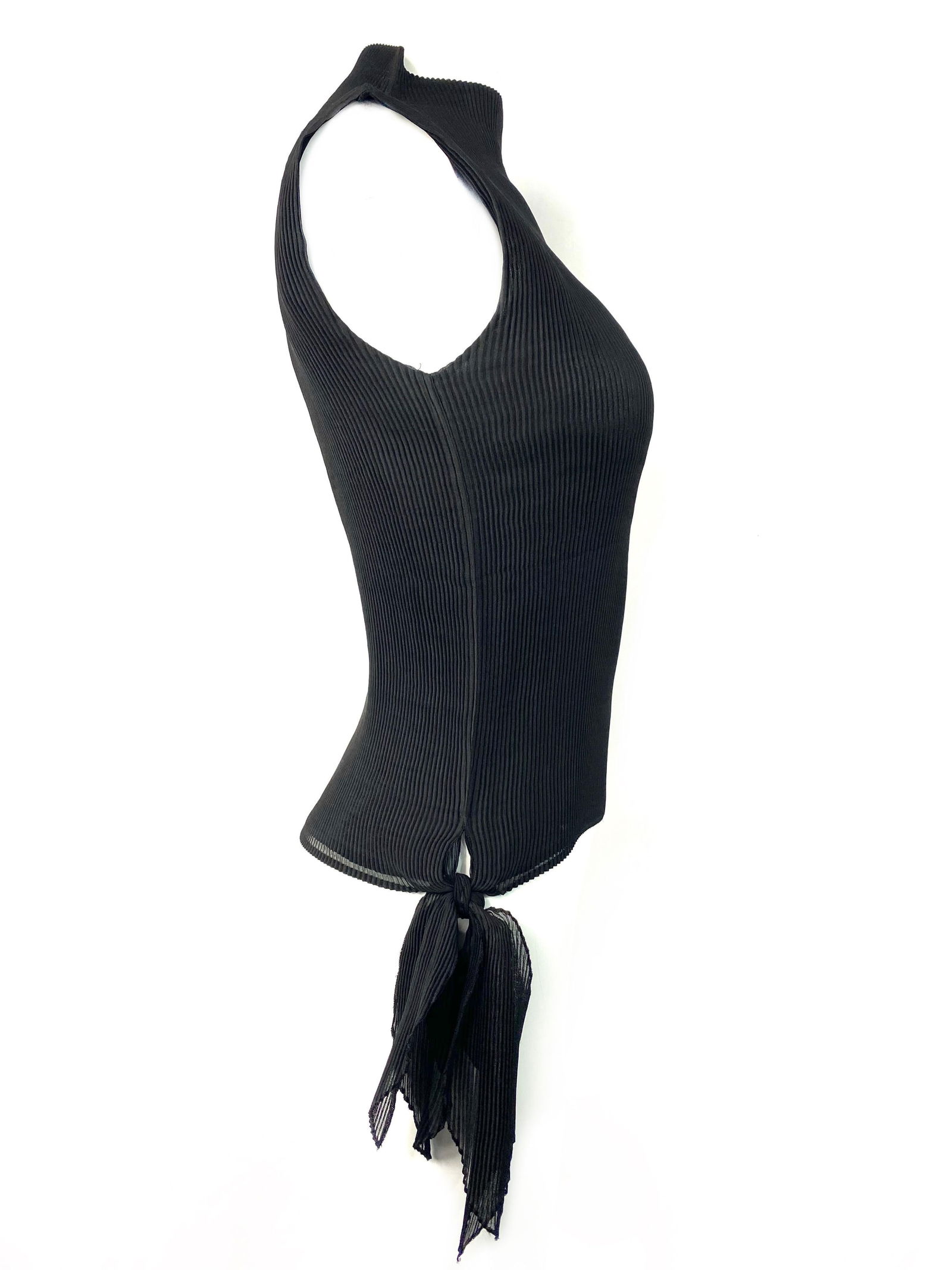 Issey Miyake Black Sleeveless Top Size 2 - 10