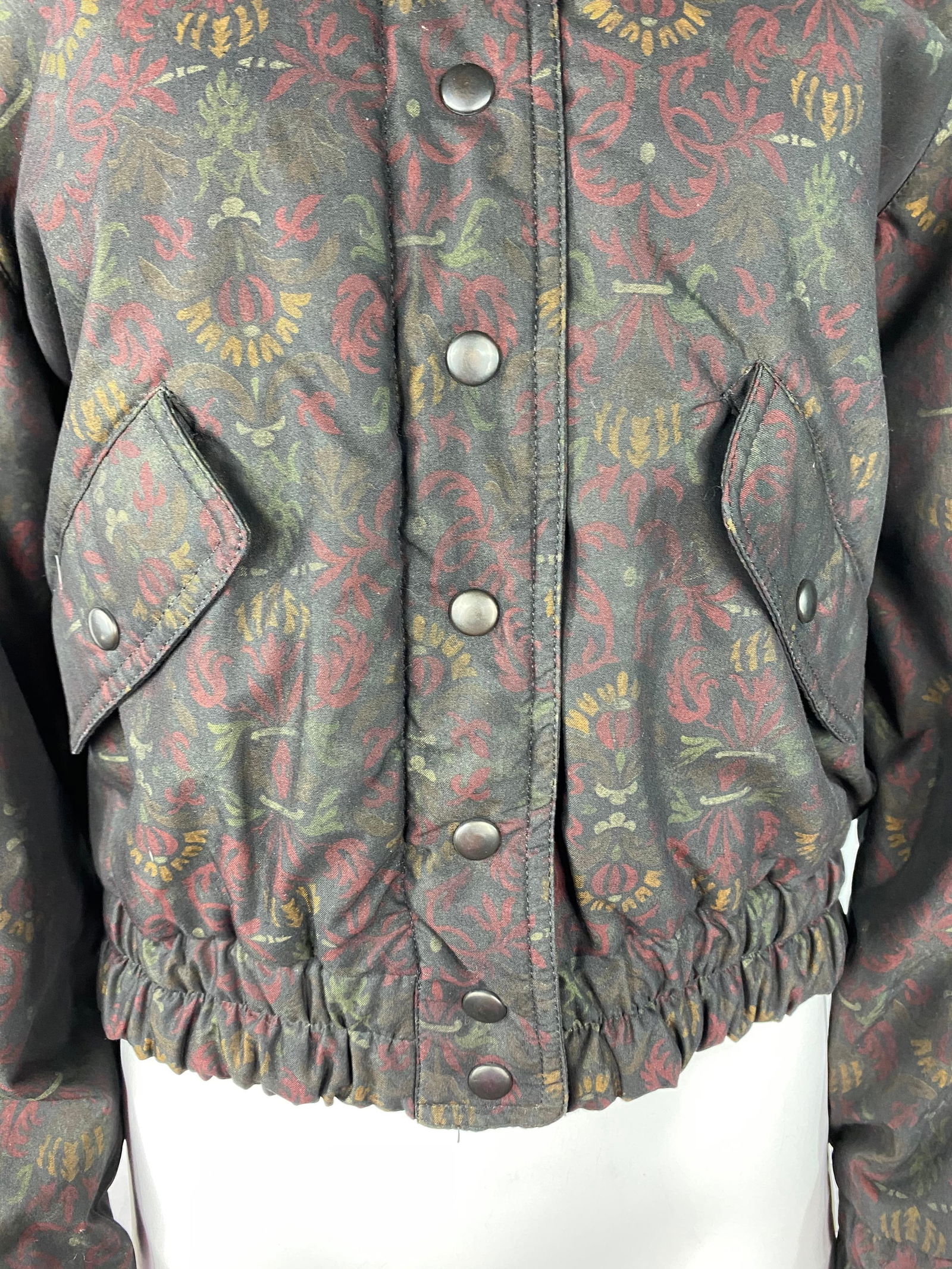 Vintage Missoni Sport Black/ Brown Floral Jacket - 18