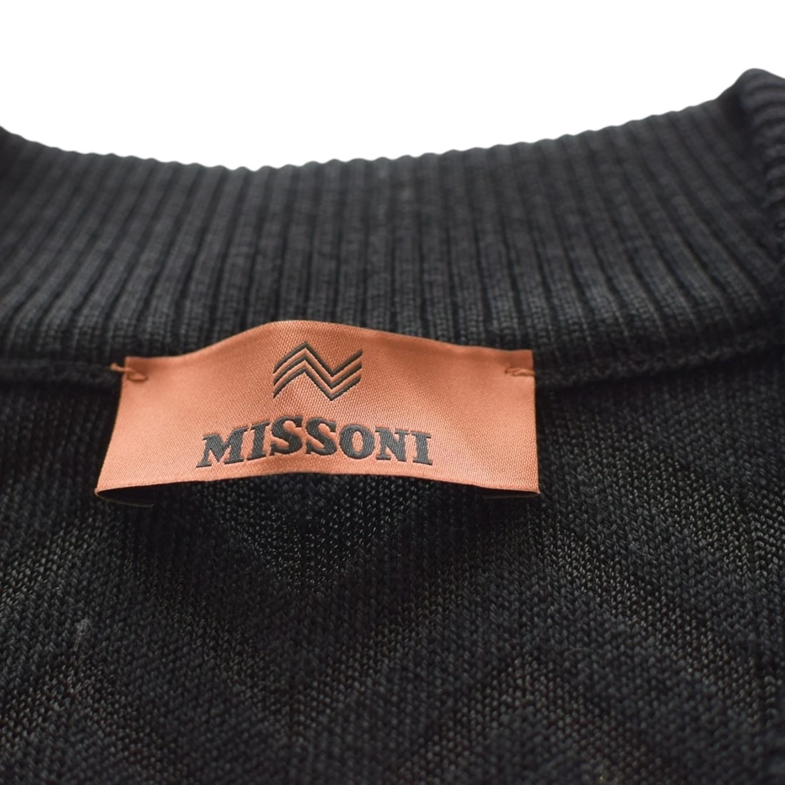 Missoni Black Chevron Knit Oversized V-Neck Sweater IT42 / M – Wool blend - 6