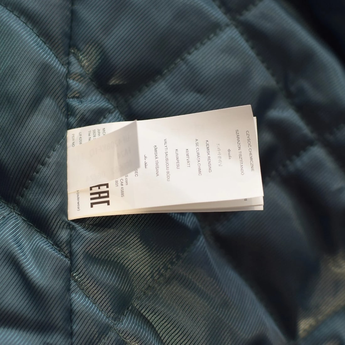 Michael Kors Faux Fur Double-breasted Dark Emerald Peacoat Unisex Size M - 4