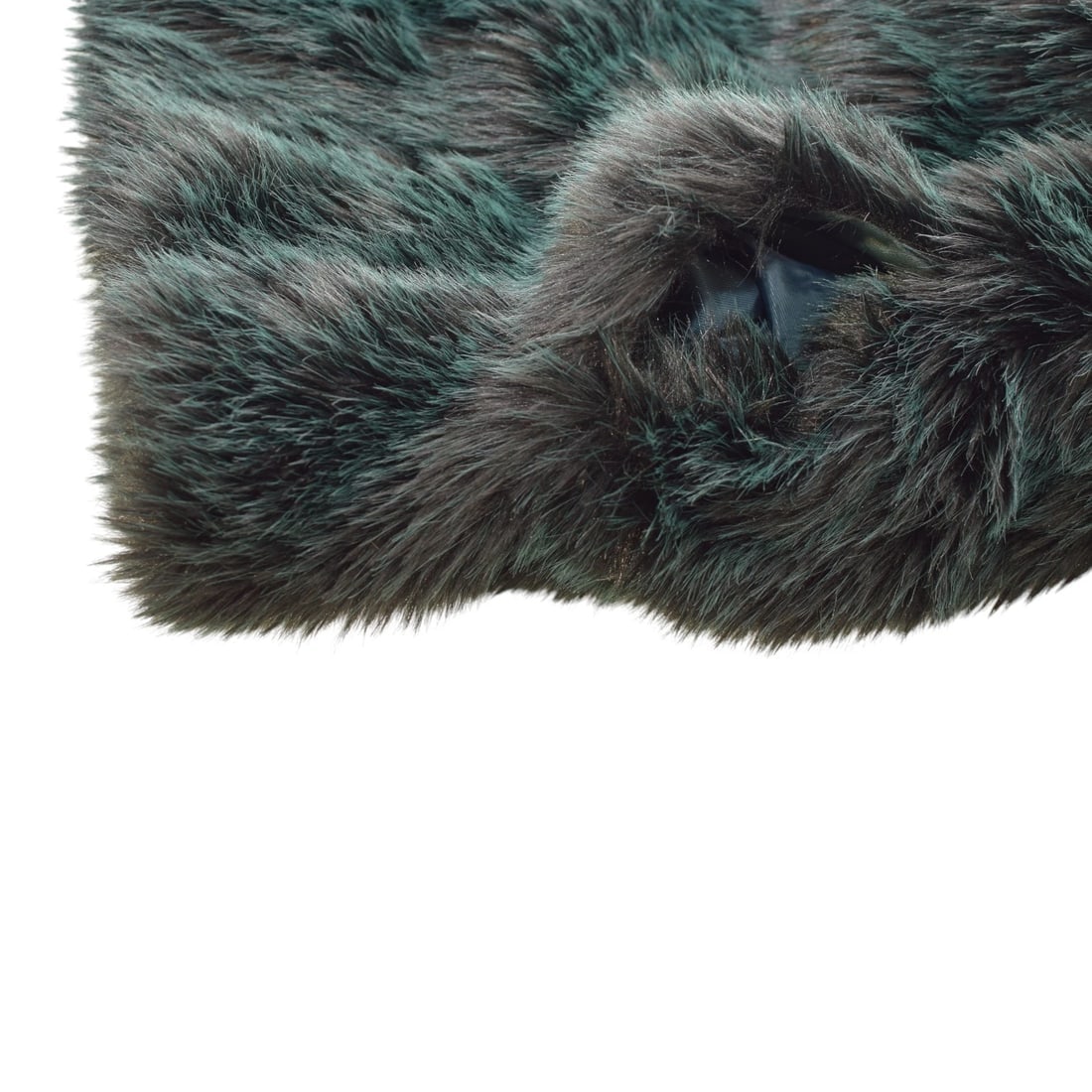 Michael Kors Faux Fur Double-breasted Dark Emerald Peacoat Unisex Size M - 8