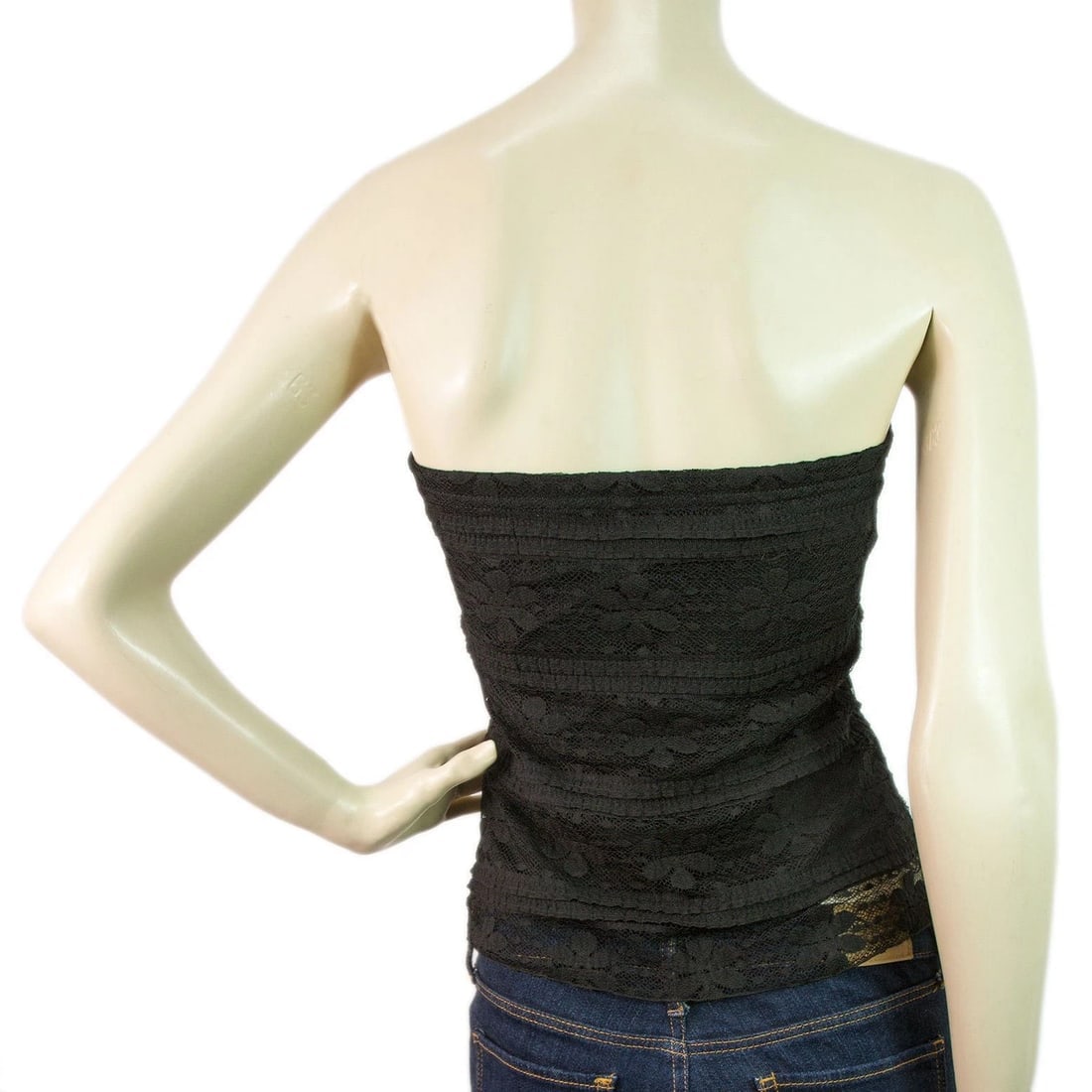 Be Girl Strapless Lace Bustier with SweetHeart Neckline Top SZ M - 2