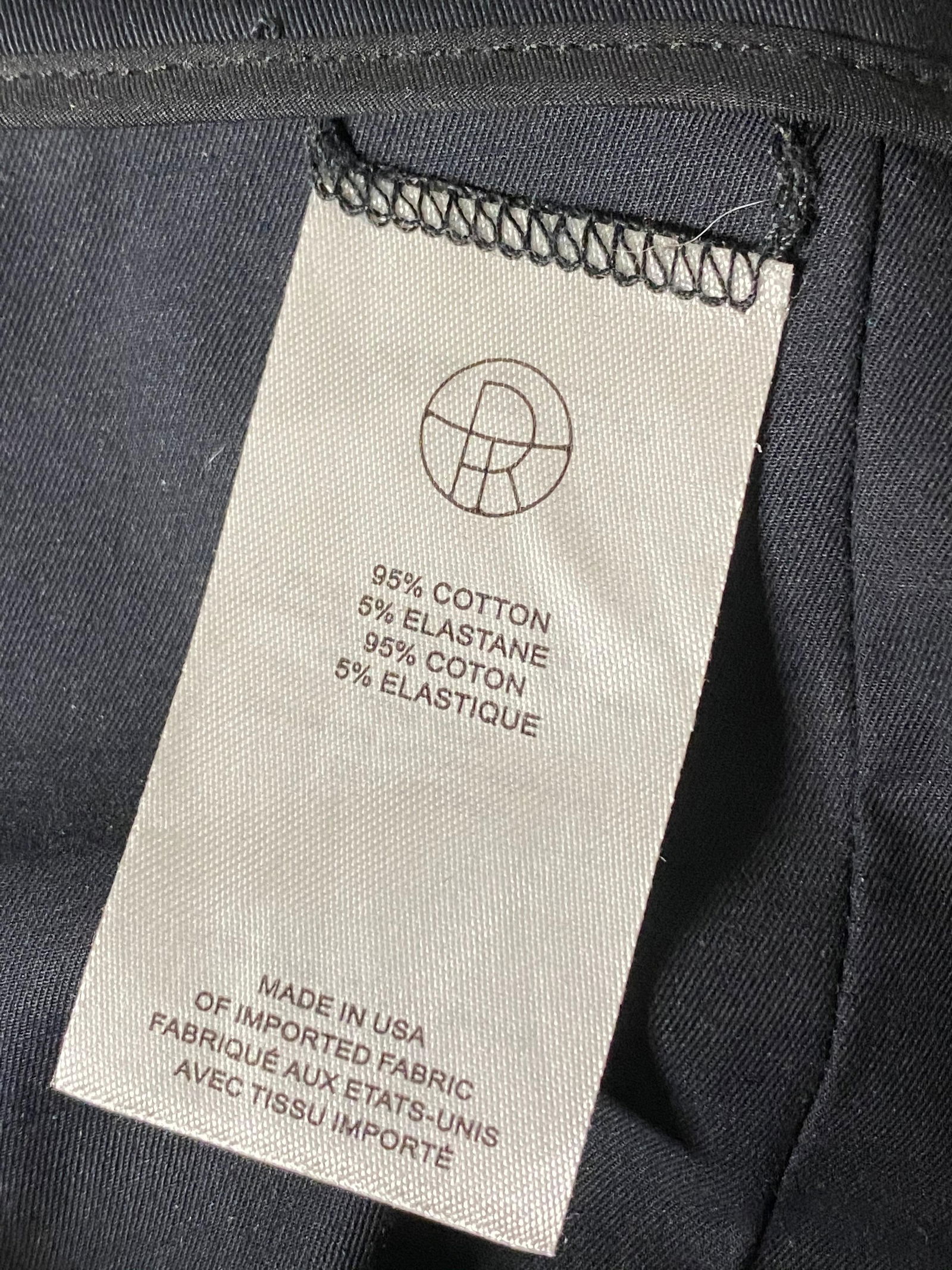 The Row Navy Cotton Pants, Size 4 - 13