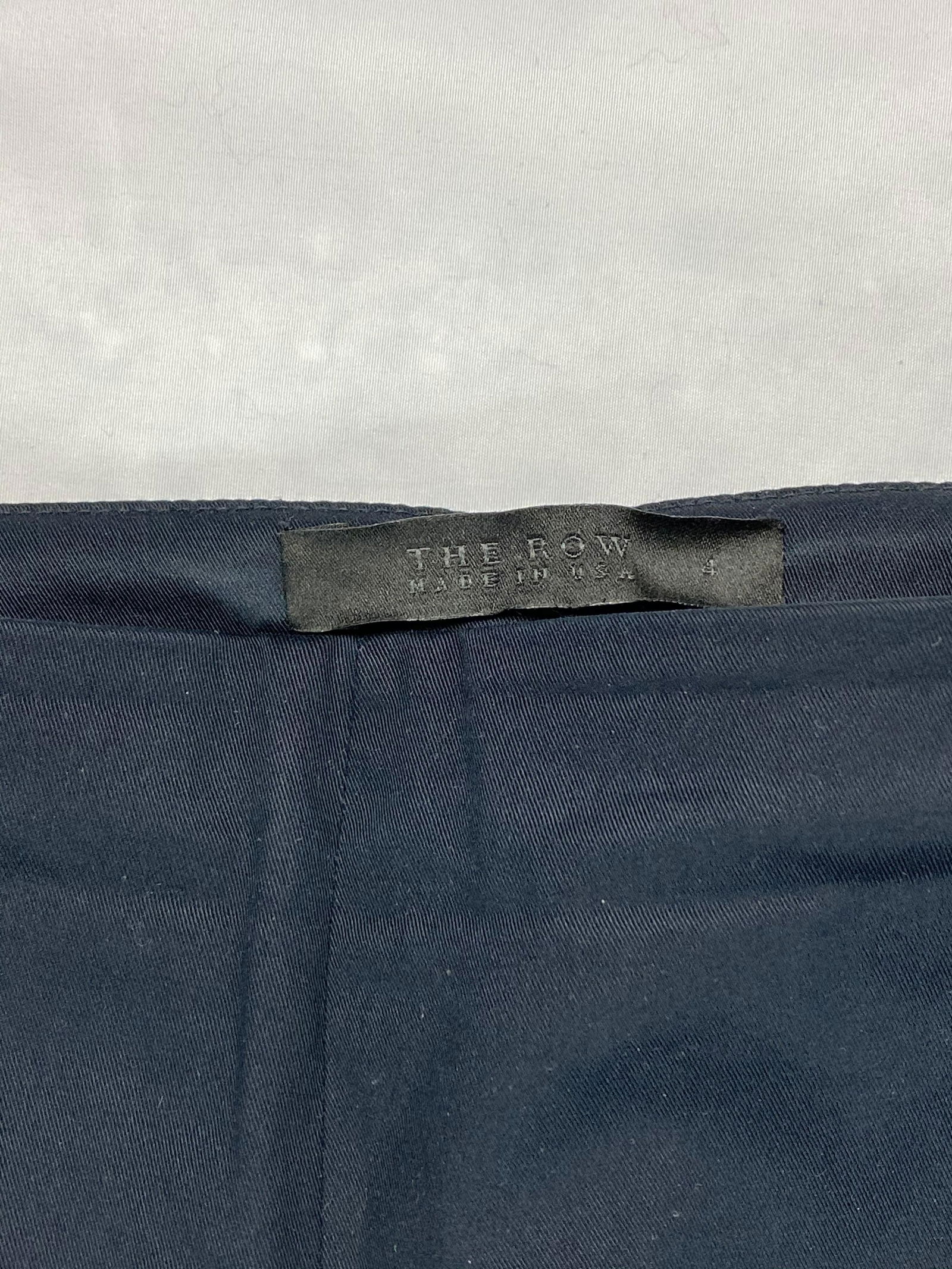 The Row Navy Cotton Pants, Size 4 - 9