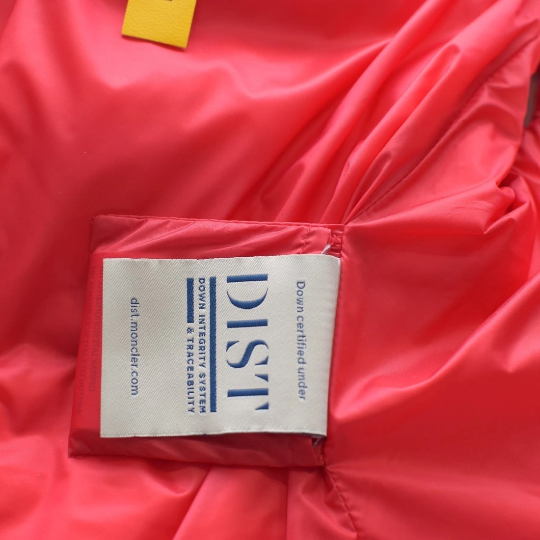 MONCLER Genius Mariane Gilet Ruffle Down Vest in Bright Red High Collar size 2 - 5