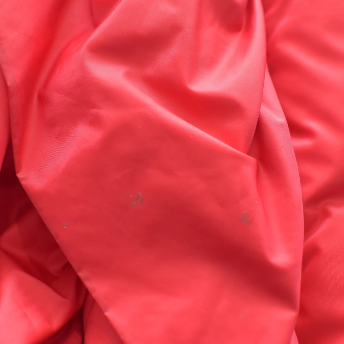 MONCLER Genius Mariane Gilet Ruffle Down Vest in Bright Red High Collar size 2 - 8