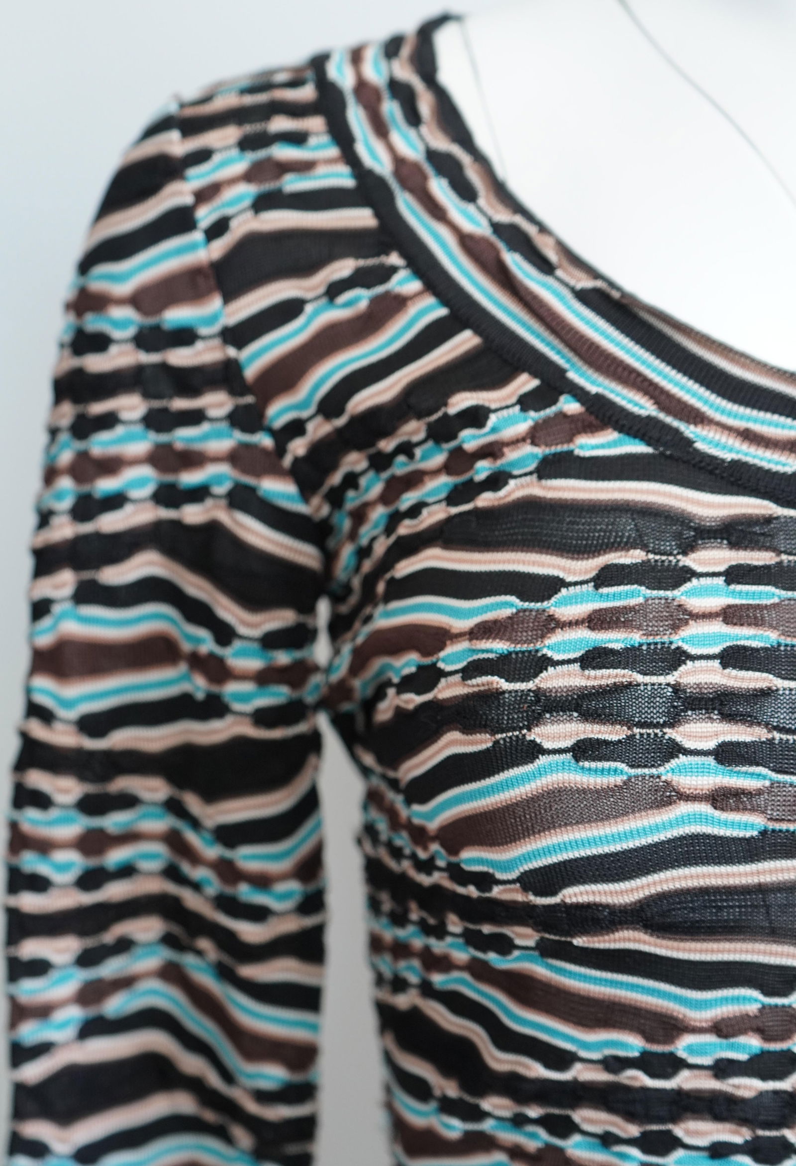 Missoni Multicolored Silk Rayon Long Sleeve Top - 17