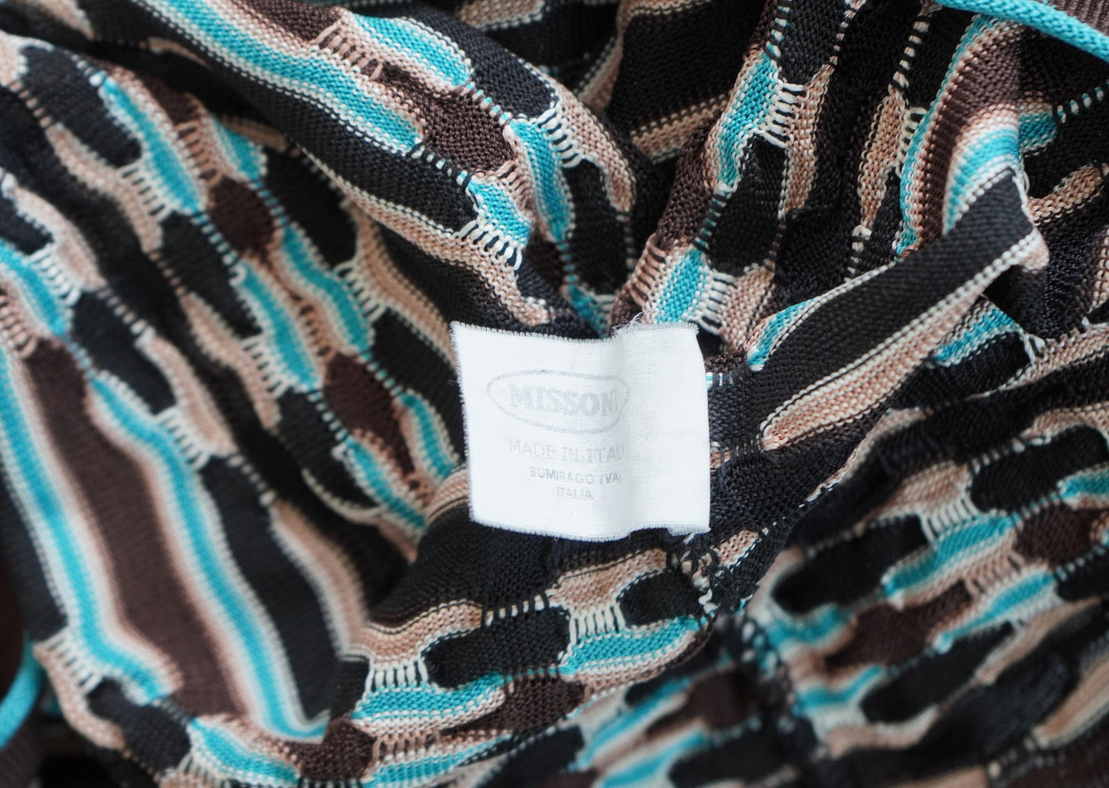 Missoni Multicolored Silk Rayon Long Sleeve Top - 19