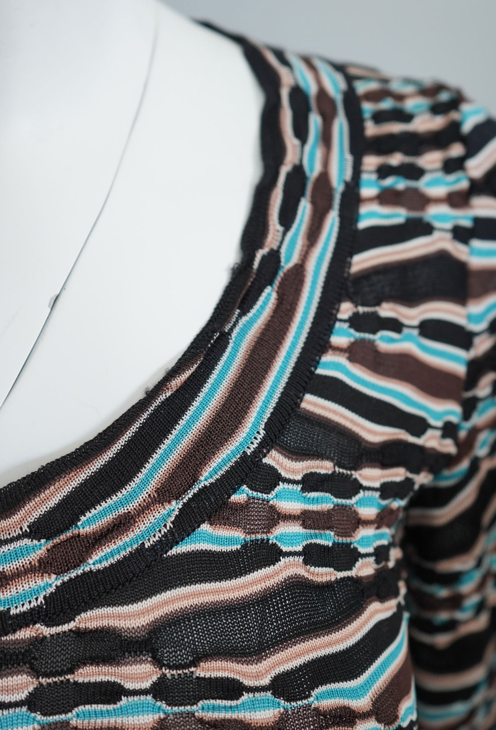 Missoni Multicolored Silk Rayon Long Sleeve Top - 3