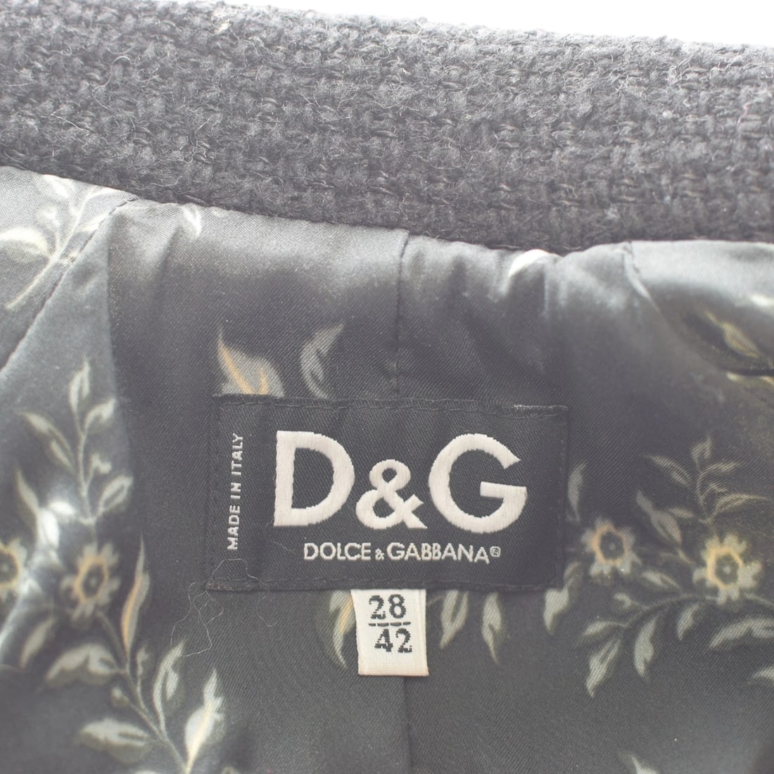 Dolce & Gabbana D&G Black Wool Belted Coat – Made in Italy – Size IT 42 (US 6/8) - 3