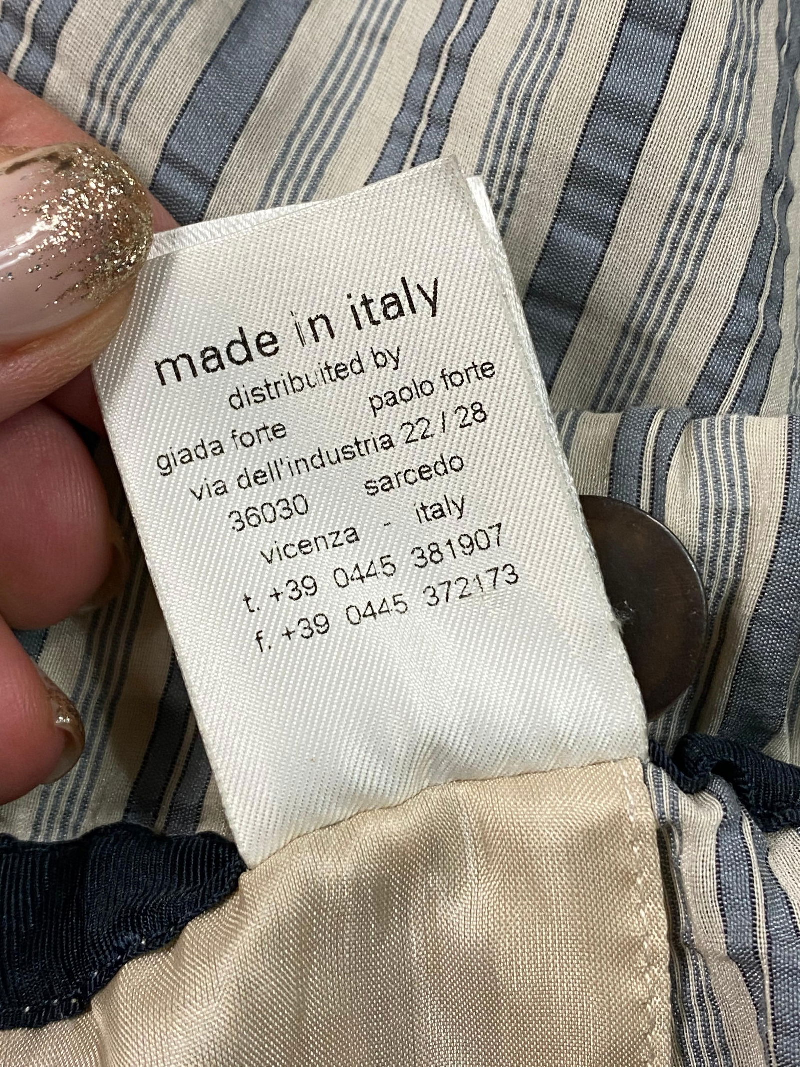 Giada Forte Navy Striped Pants - 15