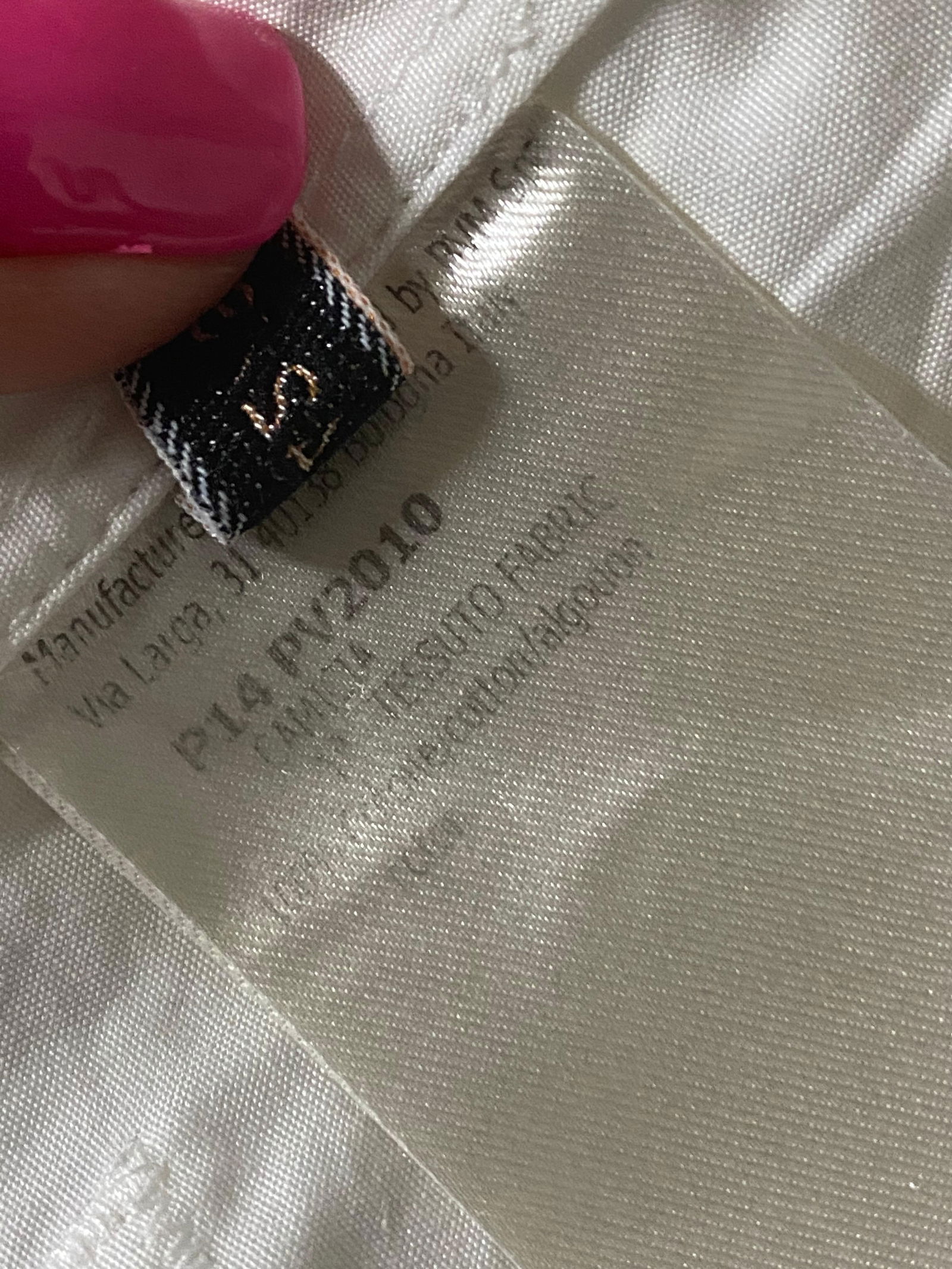 Giambattista Valli White Cotton and Lace Top Blouse, Size 42 / S - 6