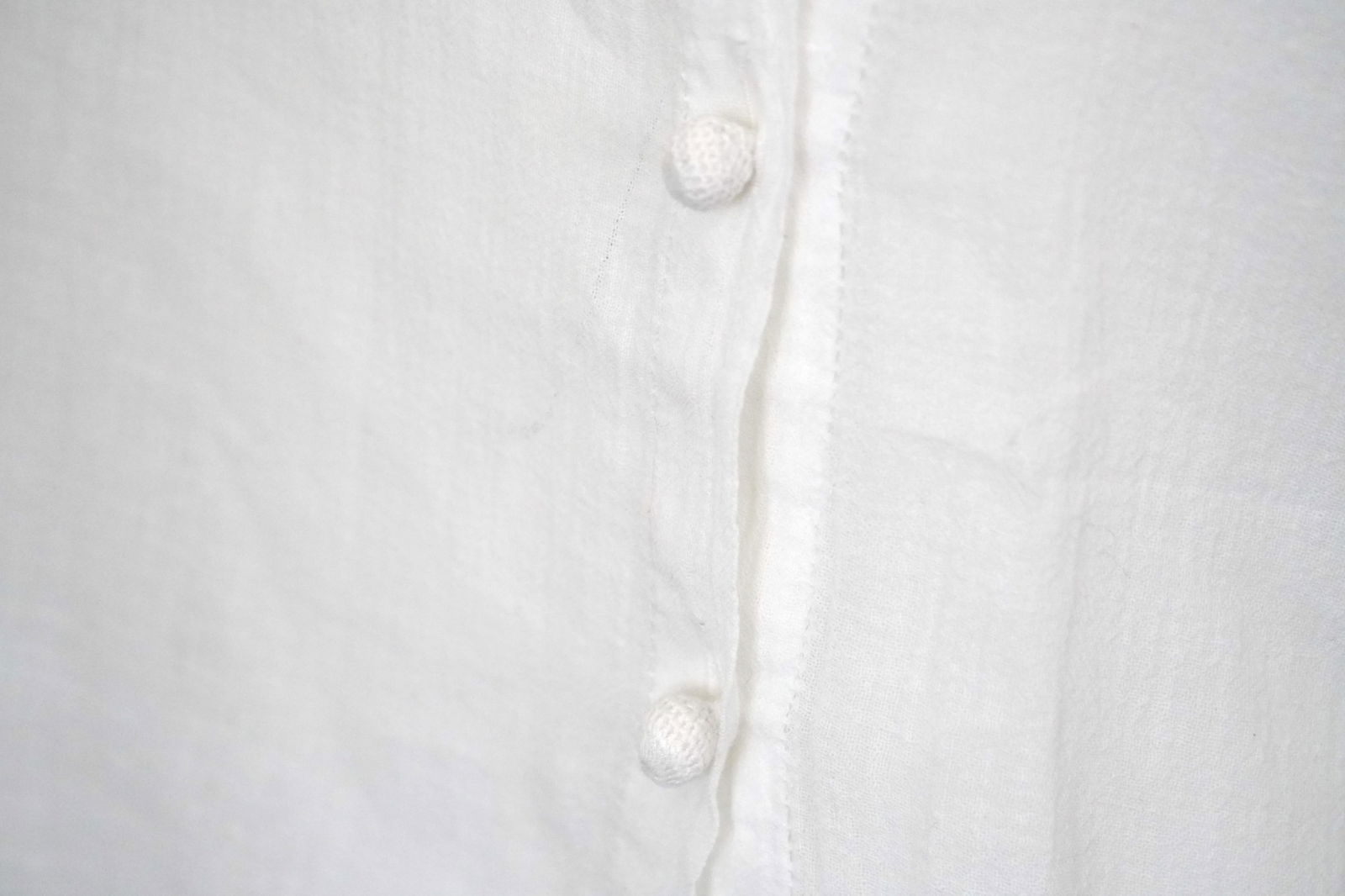 Vintage Emmanuelle Khanh White Linen Blouse RARE sz S - 5