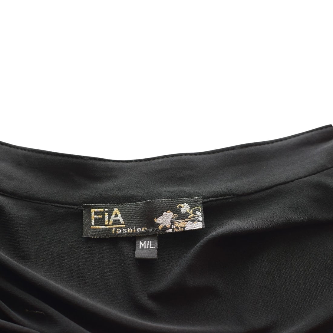 FIA Fashion Sheer Black Kimono Fringe Jacket – Floral Sequin Embroidery Size M/L - 3