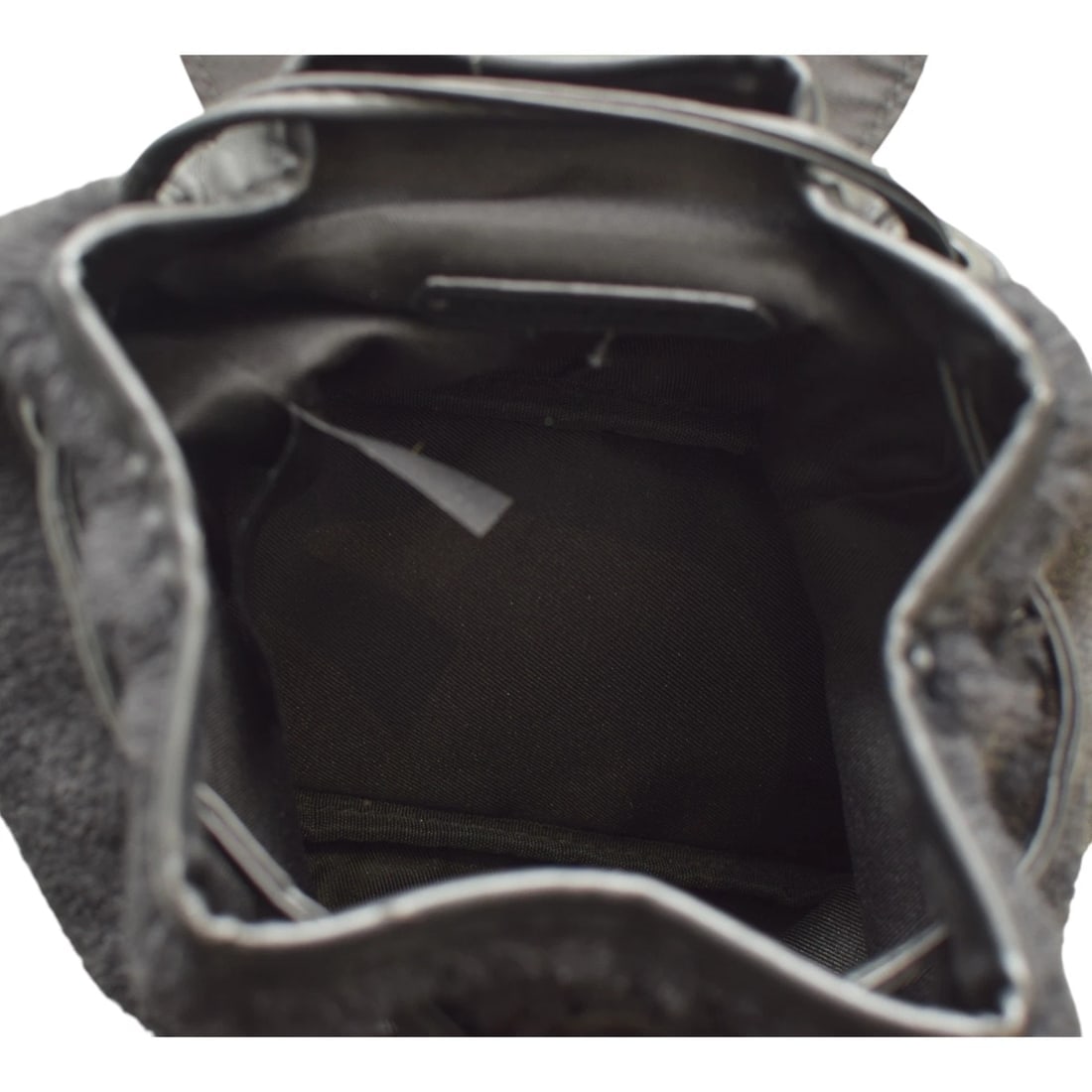 Kendall + Kylie Nikki mini backpack in black faux leather and faux fur - 19