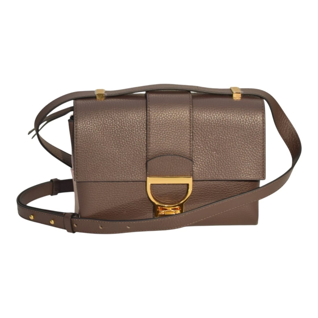 COCCINELLE Leather Crossbody Bag – Taupe Brown – Gold Hardware – Italian Leather: Title:COCCINELLE Leather Crossbody Bag – Taupe Brown – Gold Hardware – Italian LeatherDescription:COCCINELLE Leather Crossbody Bag – Taupe Brown – Gold Hardware –