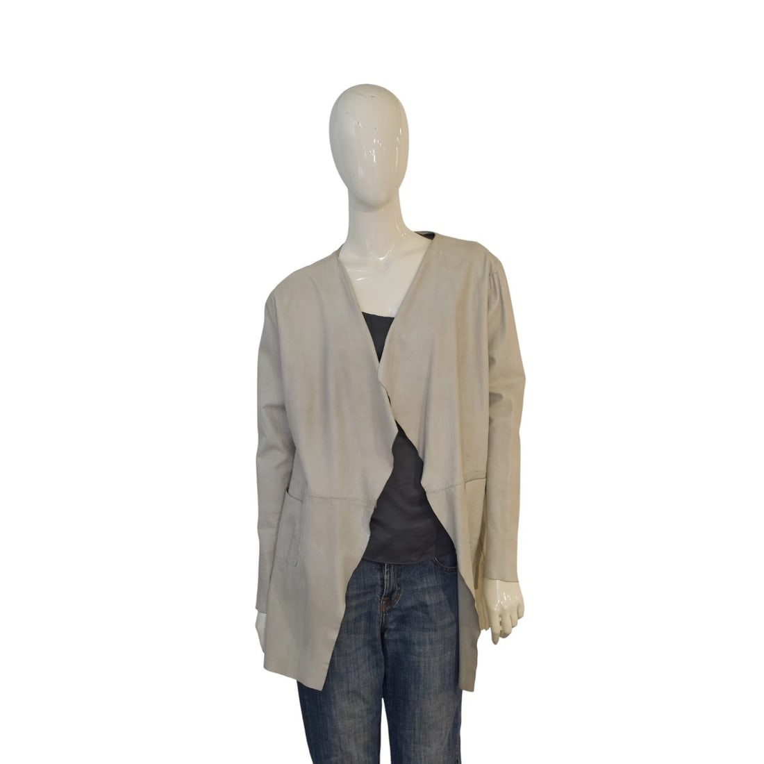 Giorgio Brato Ivory Lambskin Leather Open Jacket IT44 / M – Made in Italy (1 of 8)