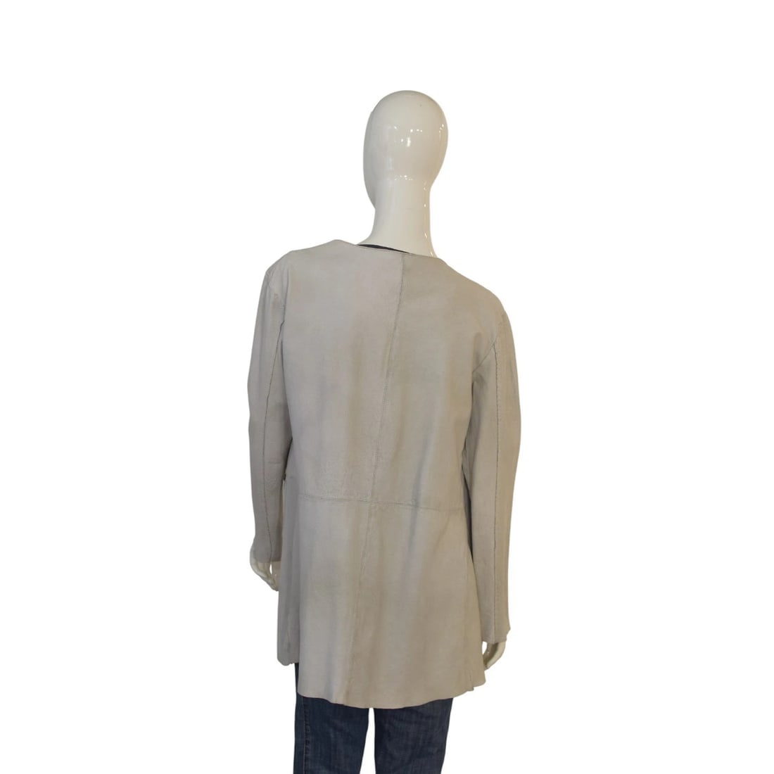 Giorgio Brato Ivory Lambskin Leather Open Jacket IT44 / M – Made in Italy - 2