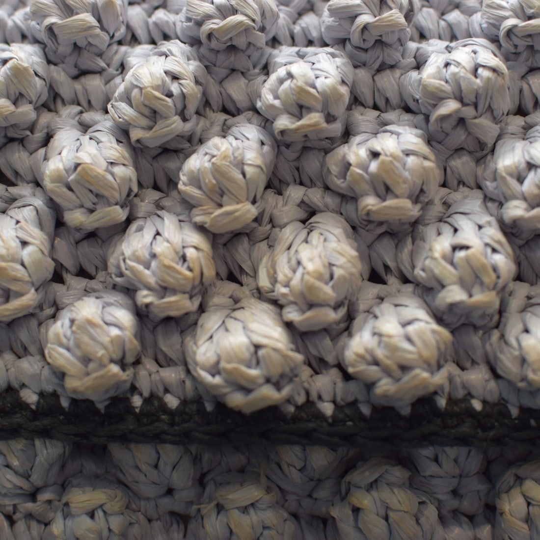 Missoni 3D Gray Wicker Crochet Medium Shoulder Bag Multicolor Resin Chain Strap - 12