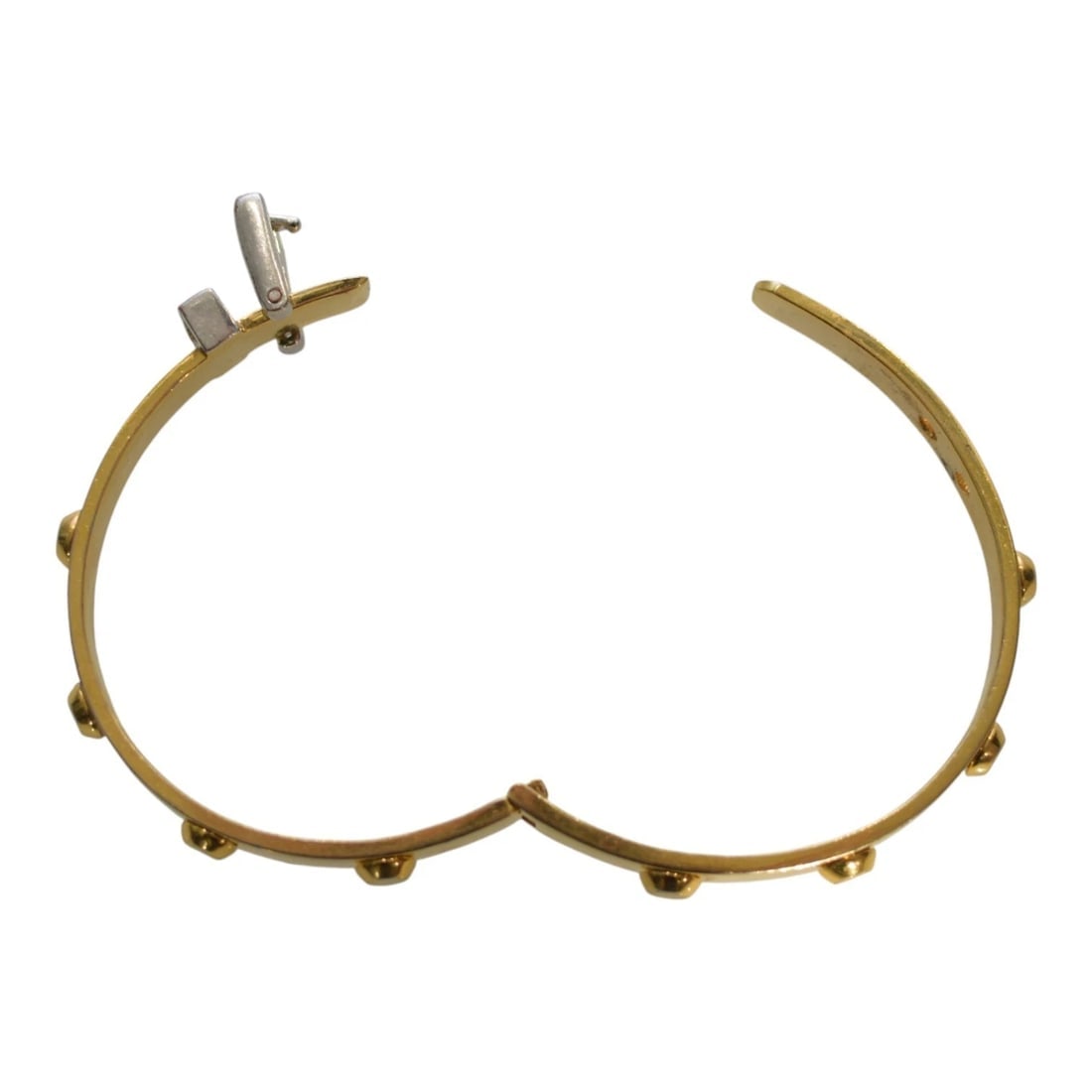 Michael Kors Gold-Tone Studded Buckle Bangle Bracelet Women’s Jewelry - 4