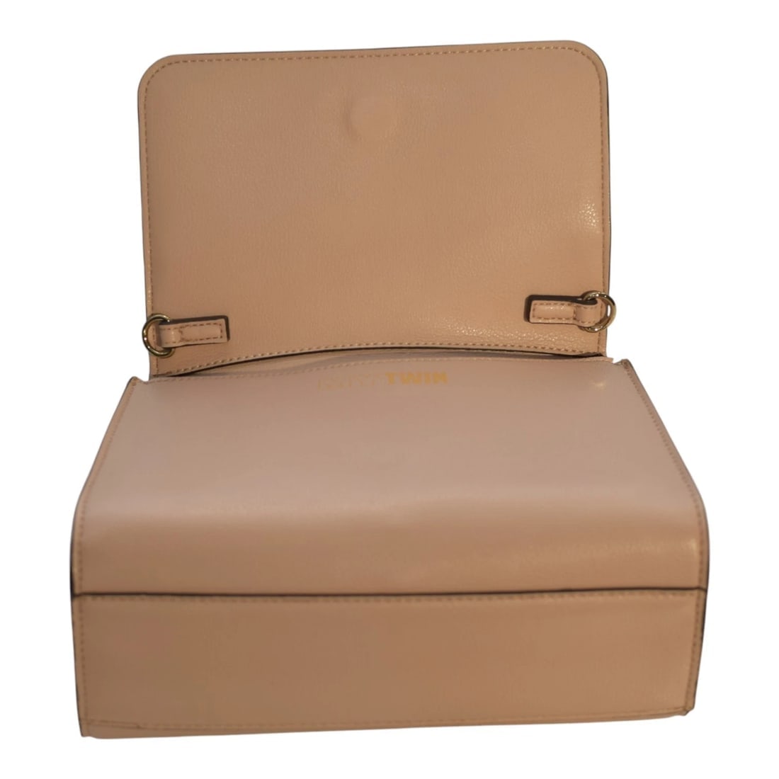 My Twin Twinset Nude Pink Embellished Handbag with Detachable Pouch & Strap - 16