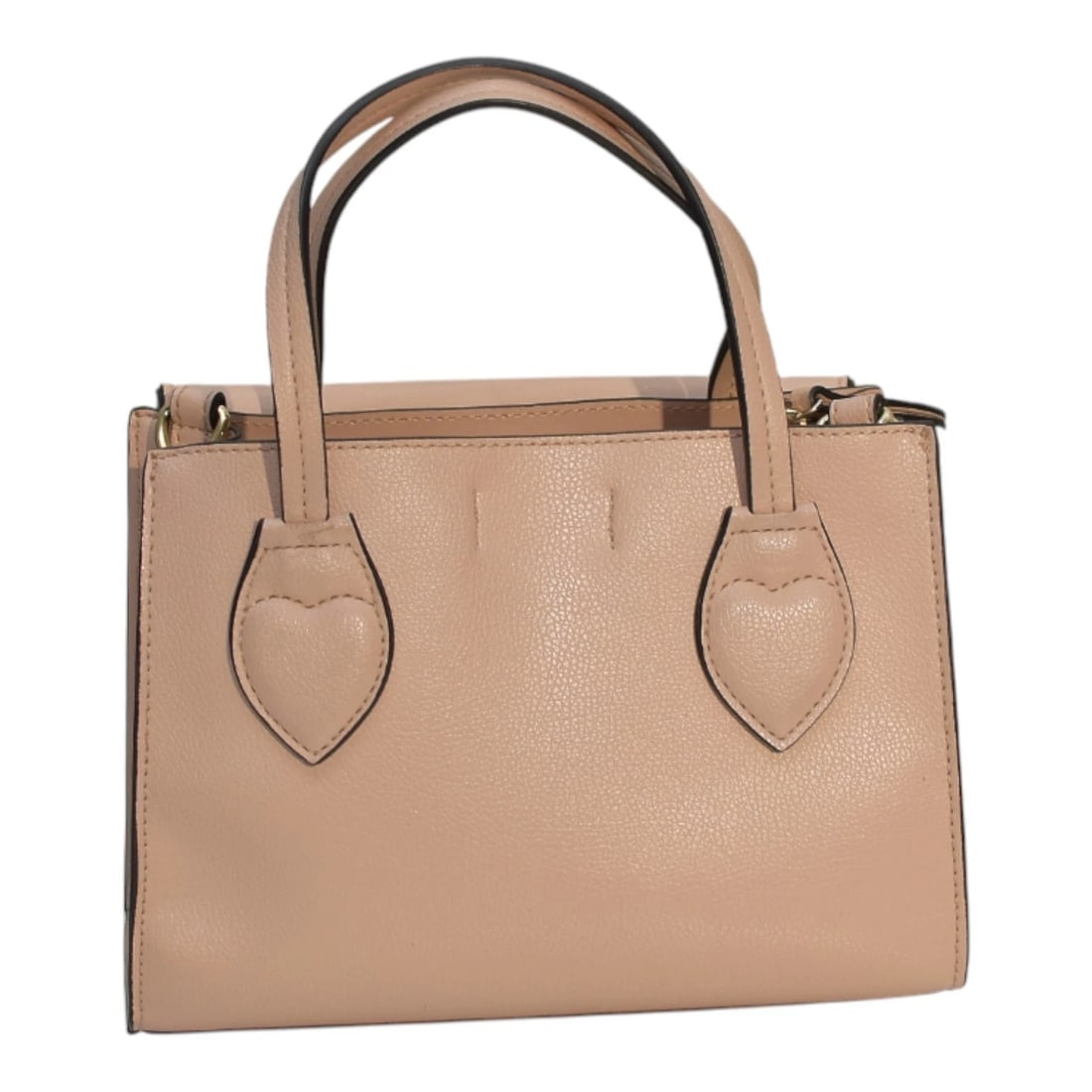 My Twin Twinset Nude Pink Embellished Handbag with Detachable Pouch & Strap - 6