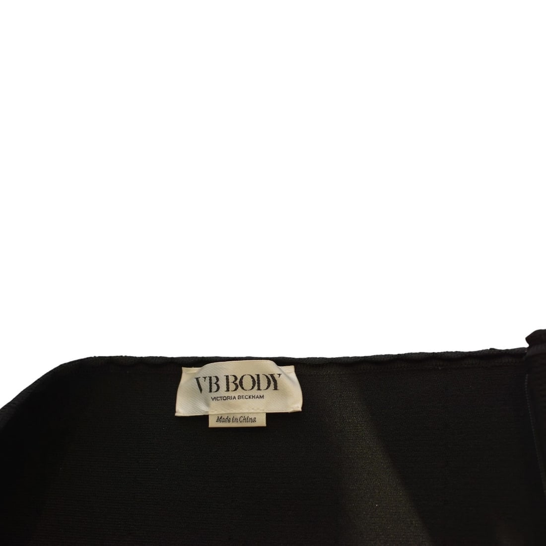 VB Body Victoria Beckham Black Scallop Trim Crop Top & Flared Midi Skirt Set 6 - 12