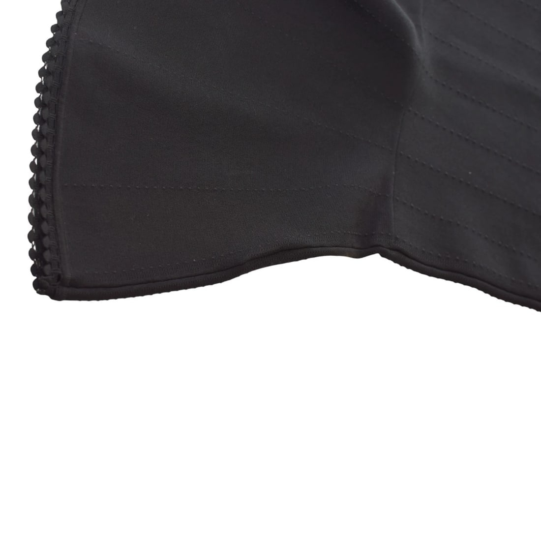 VB Body Victoria Beckham Black Scallop Trim Crop Top & Flared Midi Skirt Set 6 - 14