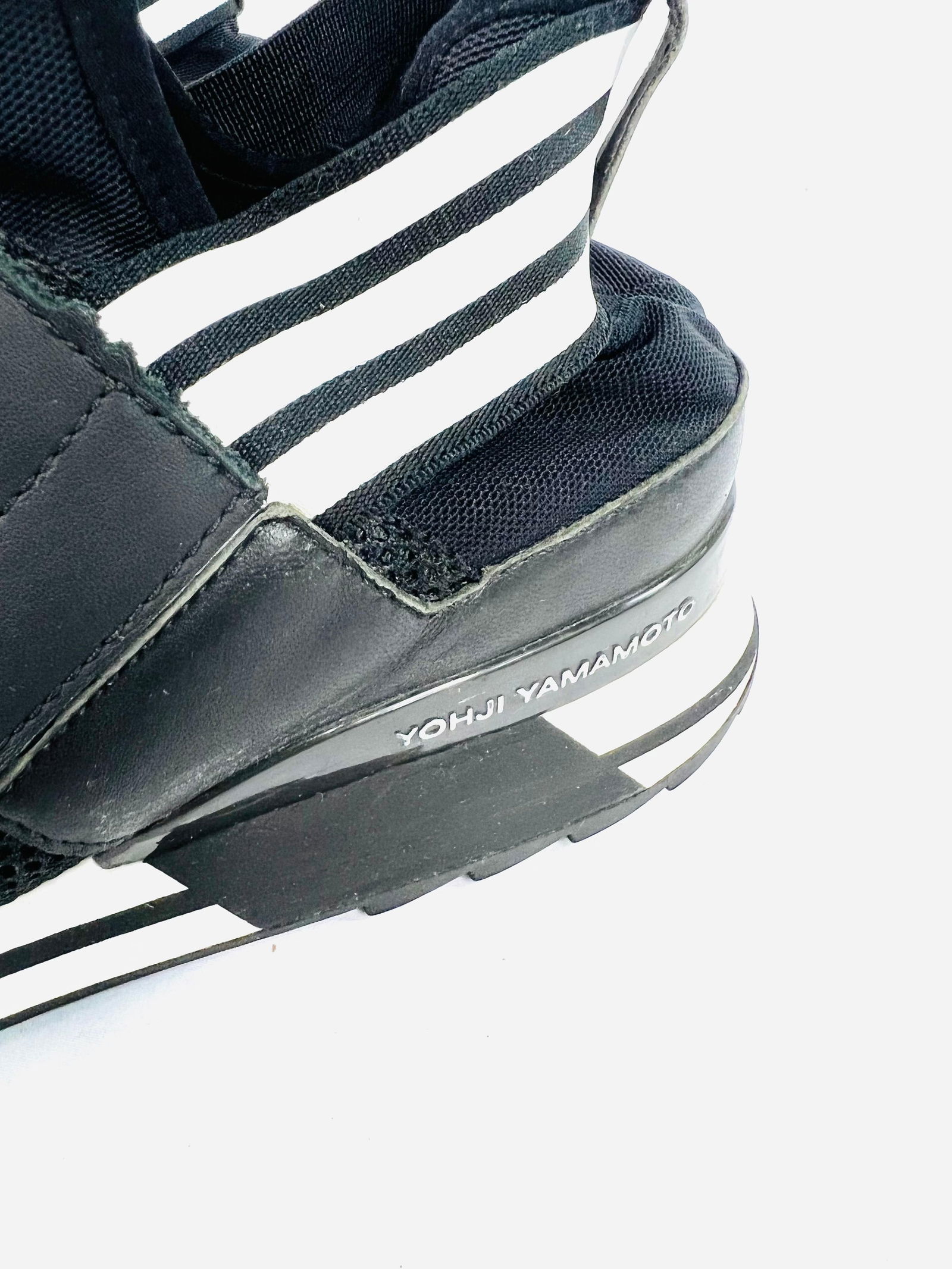 Y-3 Rhita Sport Black and White Sneakers, Size 38 - 10