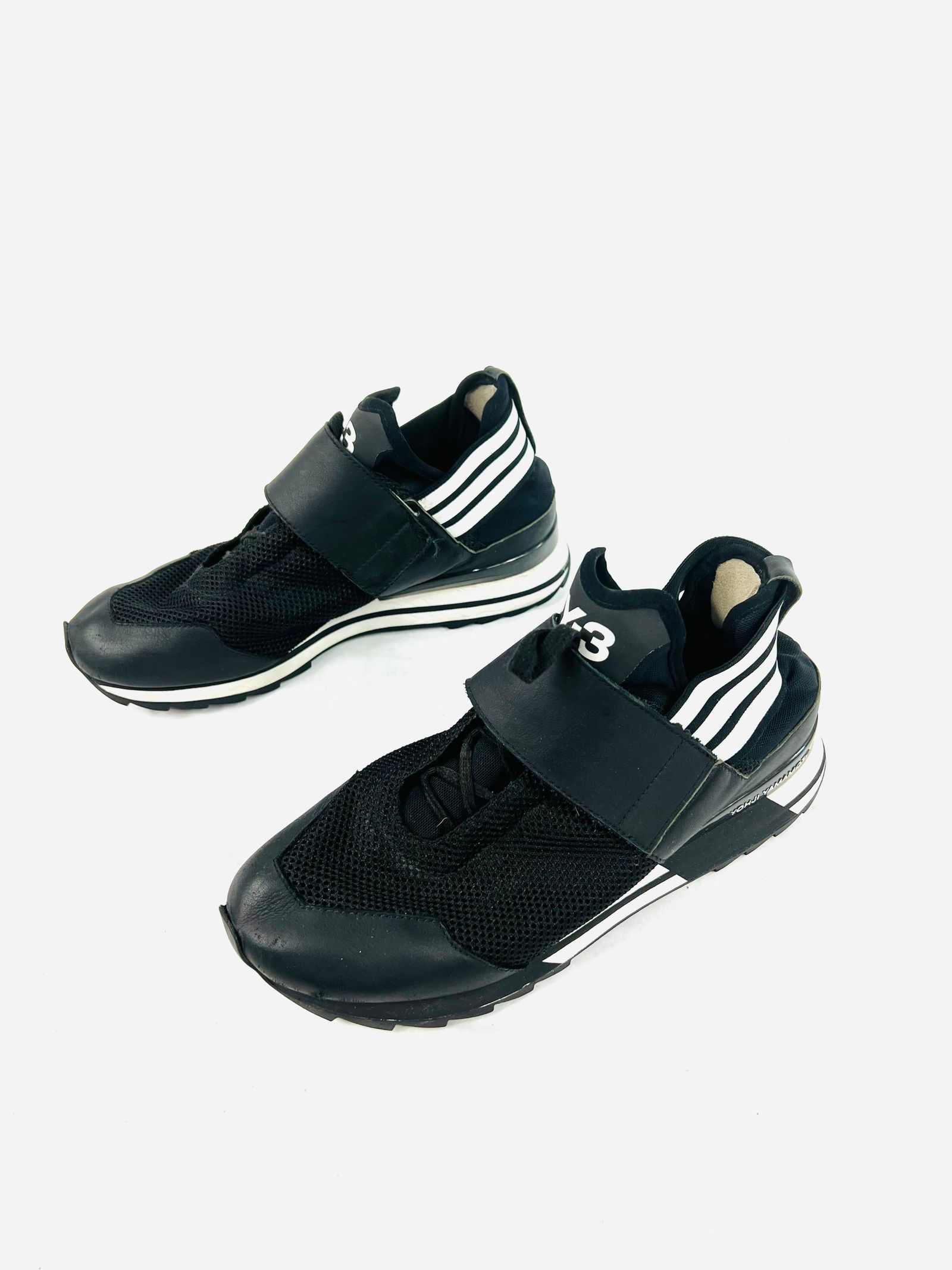 Y-3 Rhita Sport Black and White Sneakers, Size 38 - 18