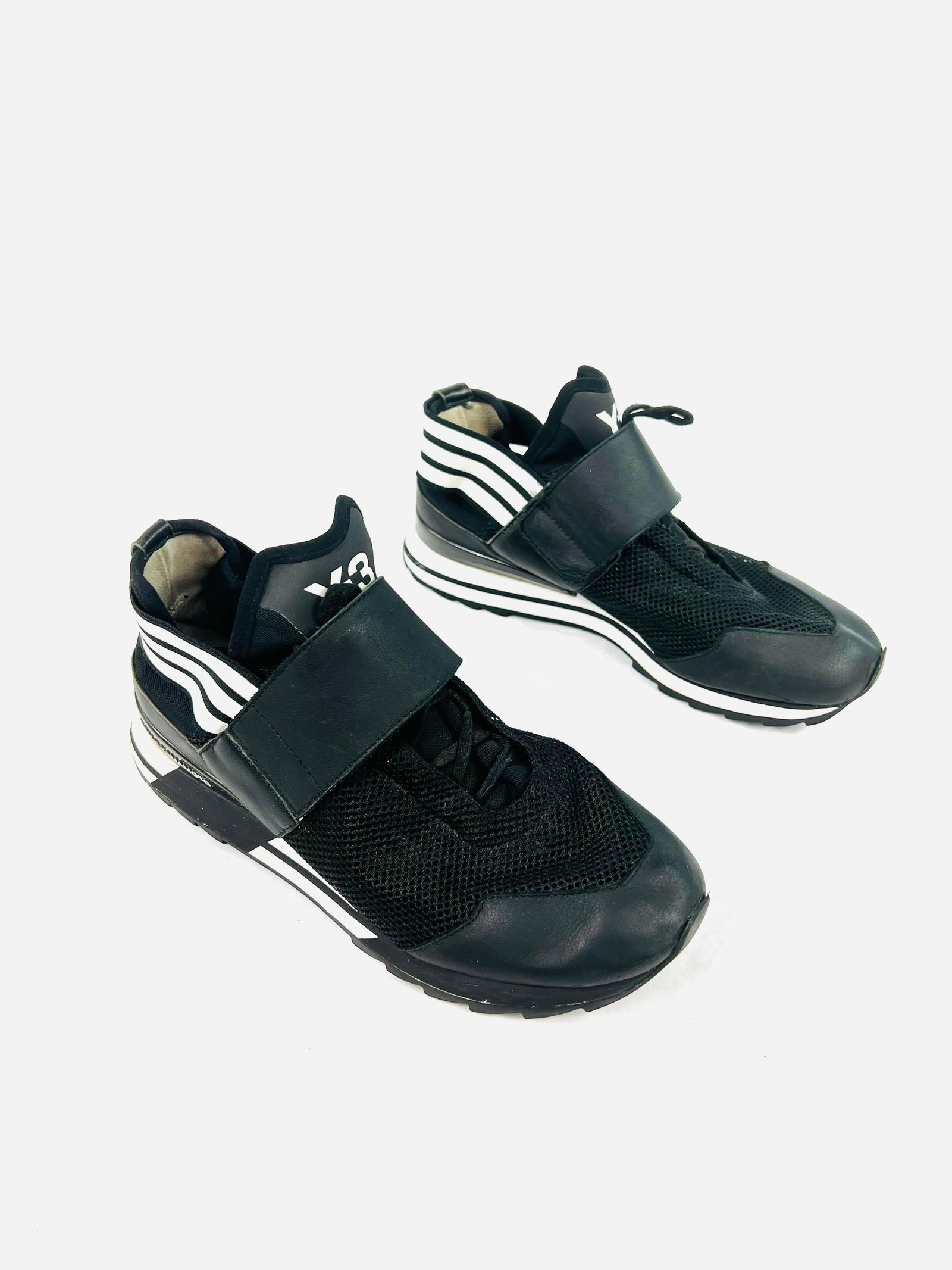 Y-3 Rhita Sport Black and White Sneakers, Size 38 - 20