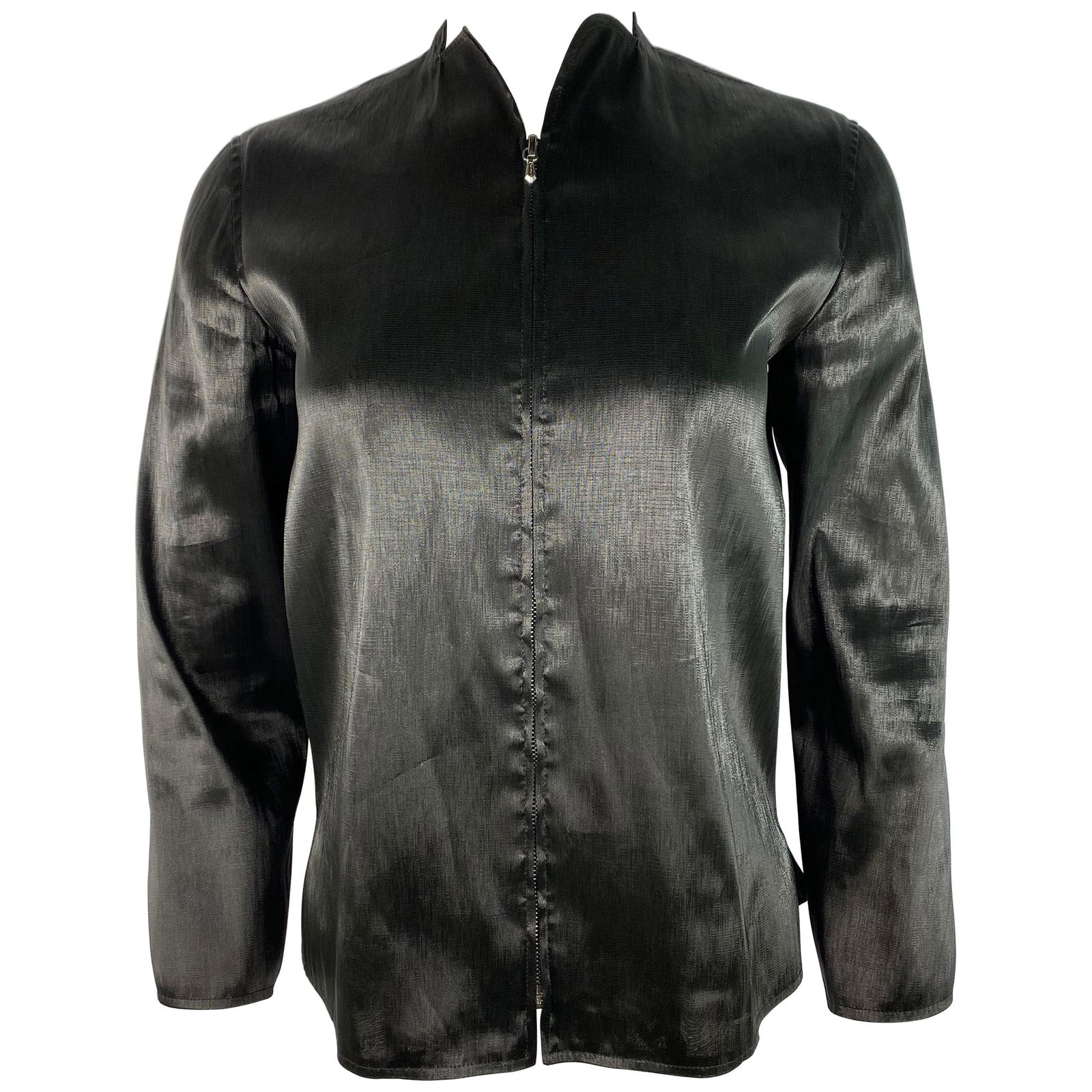 Jil Sander Black Long Sleeves Top Jacket, Size 34 - 14