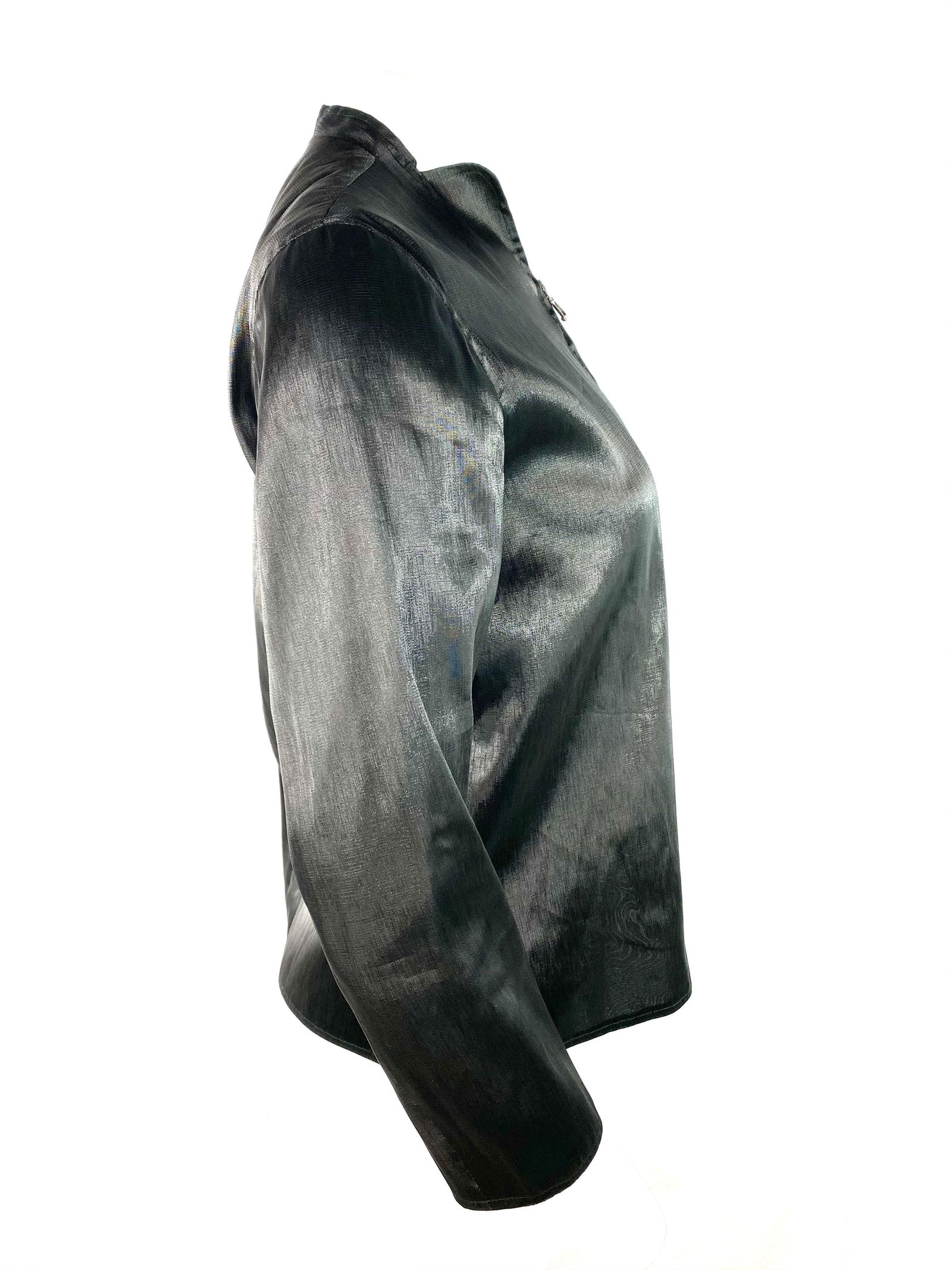 Jil Sander Black Long Sleeves Top Jacket, Size 34 - 2