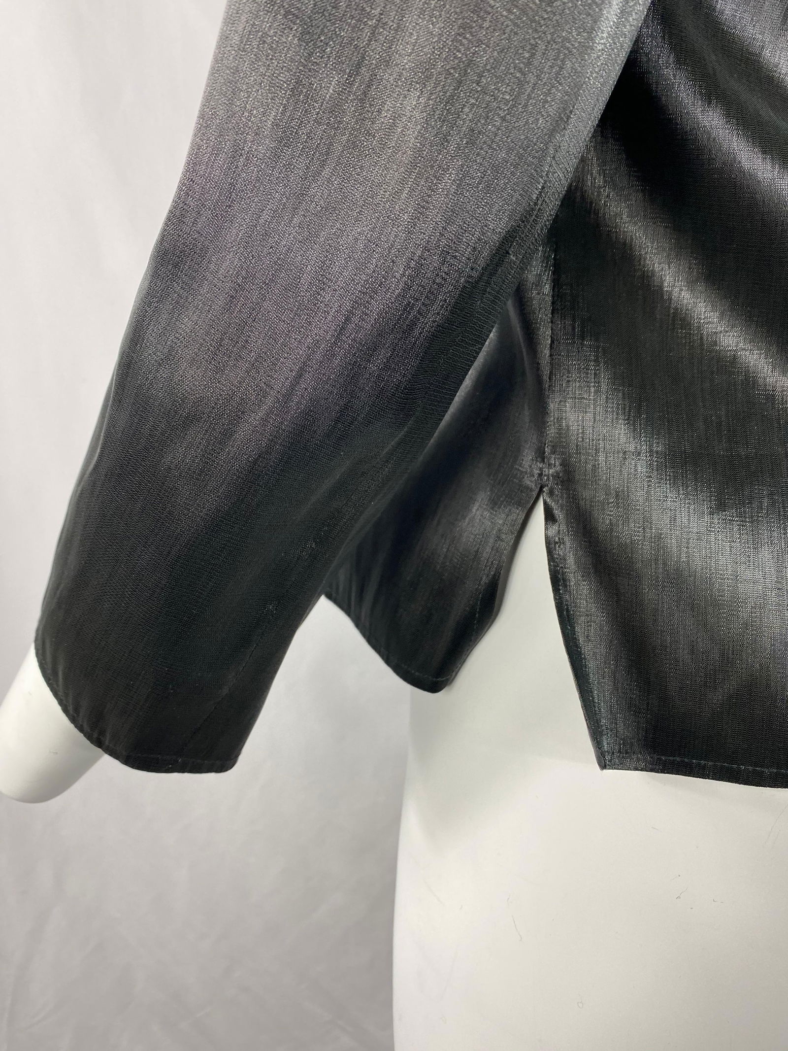 Jil Sander Black Long Sleeves Top Jacket, Size 34 - 4